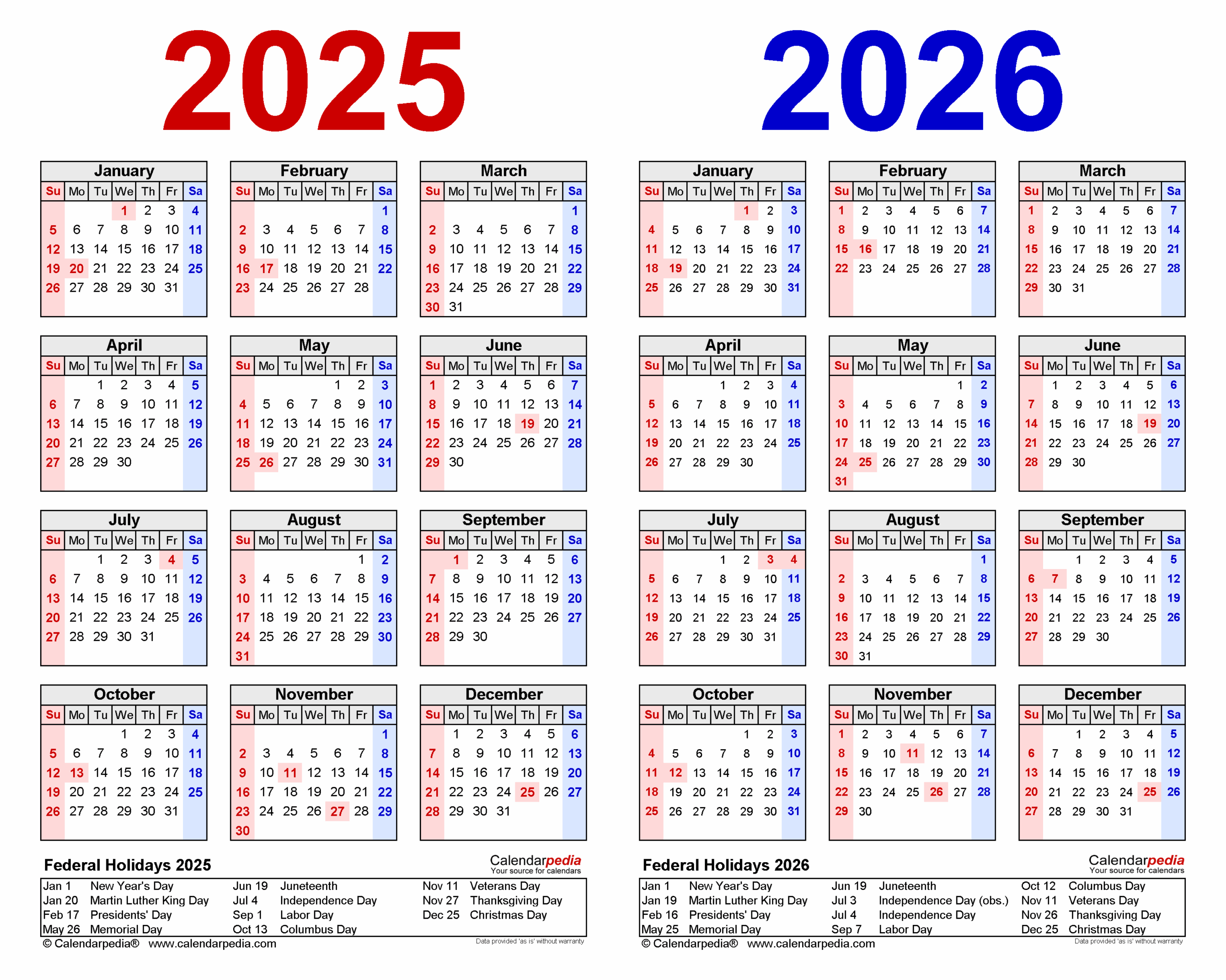 August 2025-August 2026 Calendar