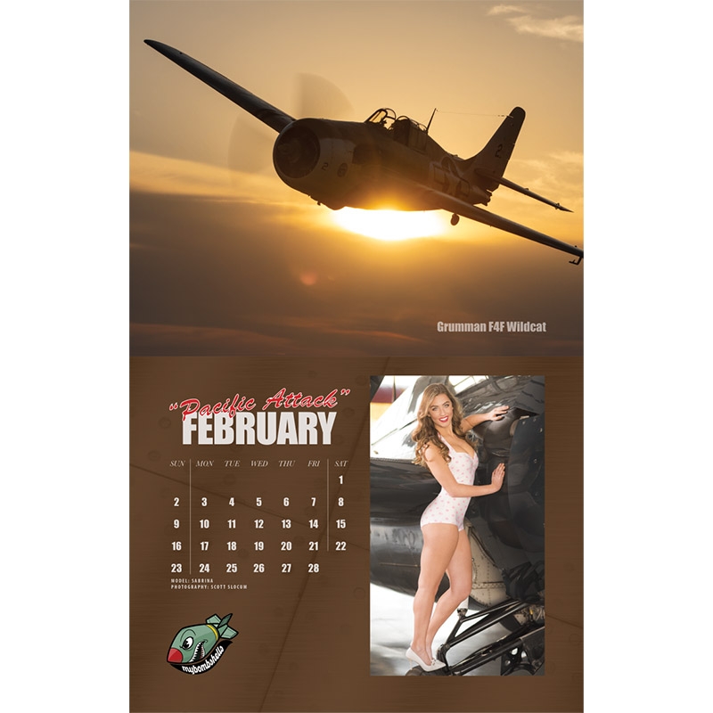 2025 Bombshells Warbird Pin Up Calendar Aircraft Spruce Canada