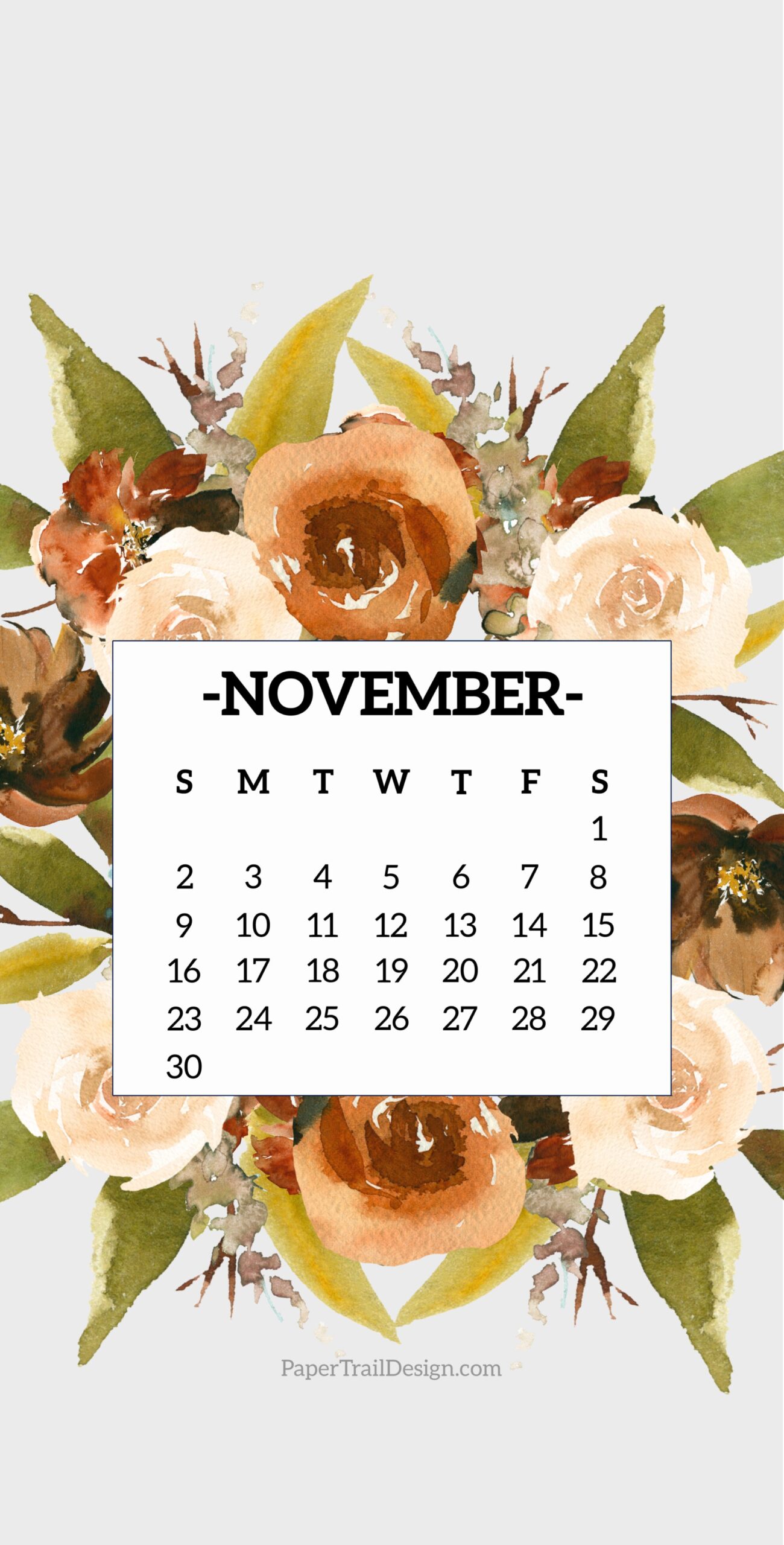 November 2025 Calendar Wallpaper