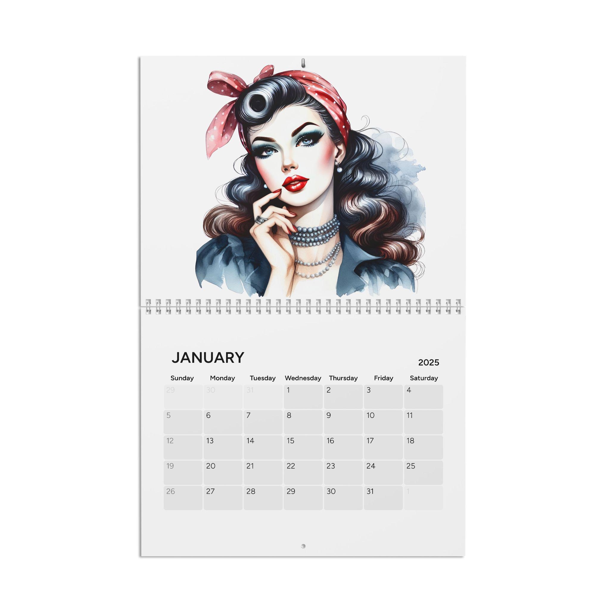 2025 Pin Up Calendars Etsy