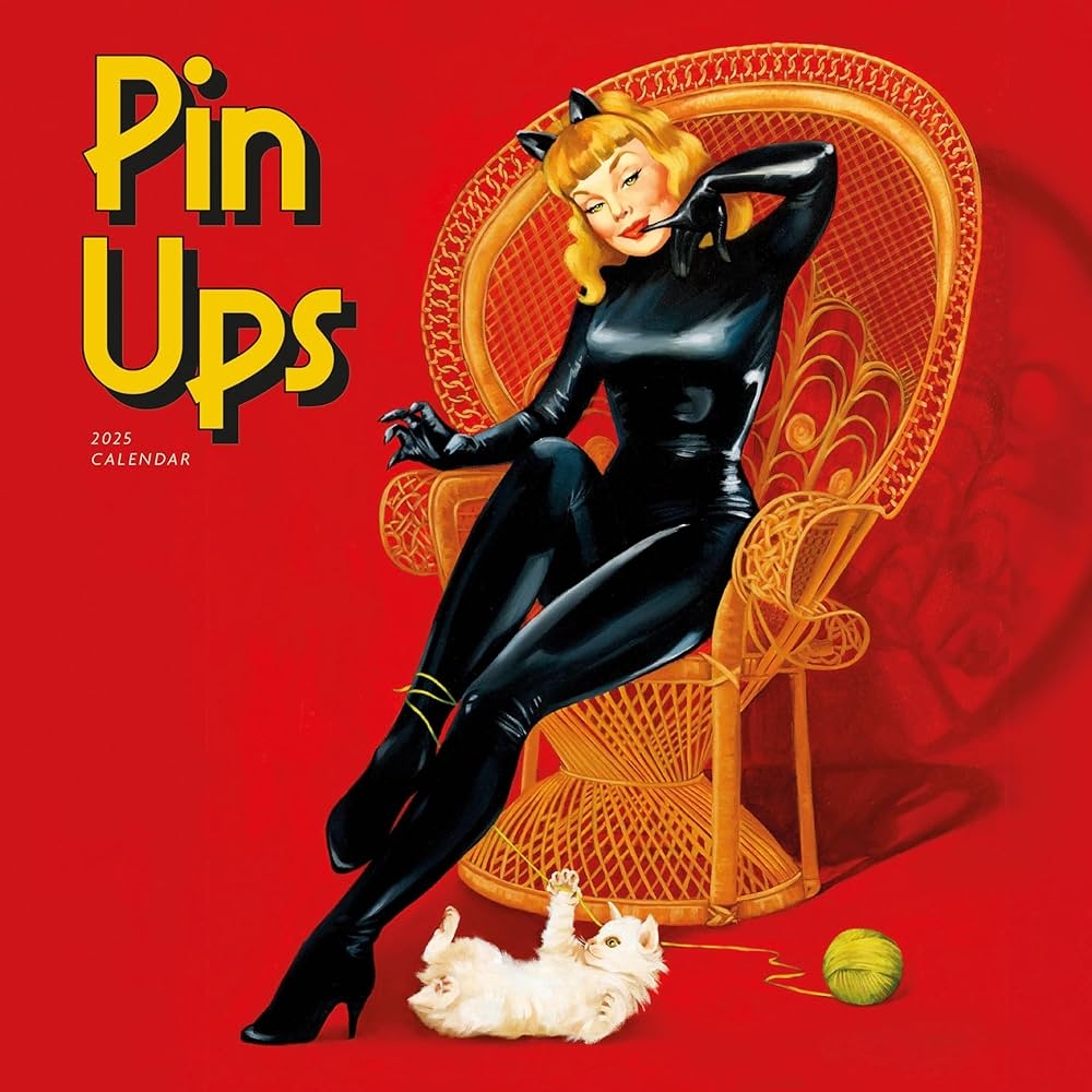 2025 Pin Ups Mini Calendar Plastic Free Packaging