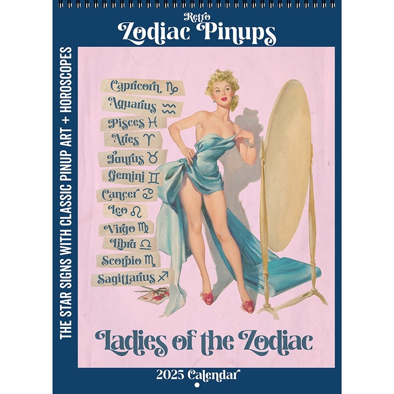 2025 Retro Zodiac Pinups Calendar