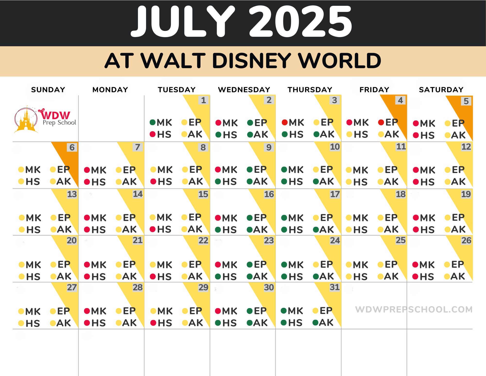 2025 U0026 2026 Disney World Crowd Calendar best Times To Go 