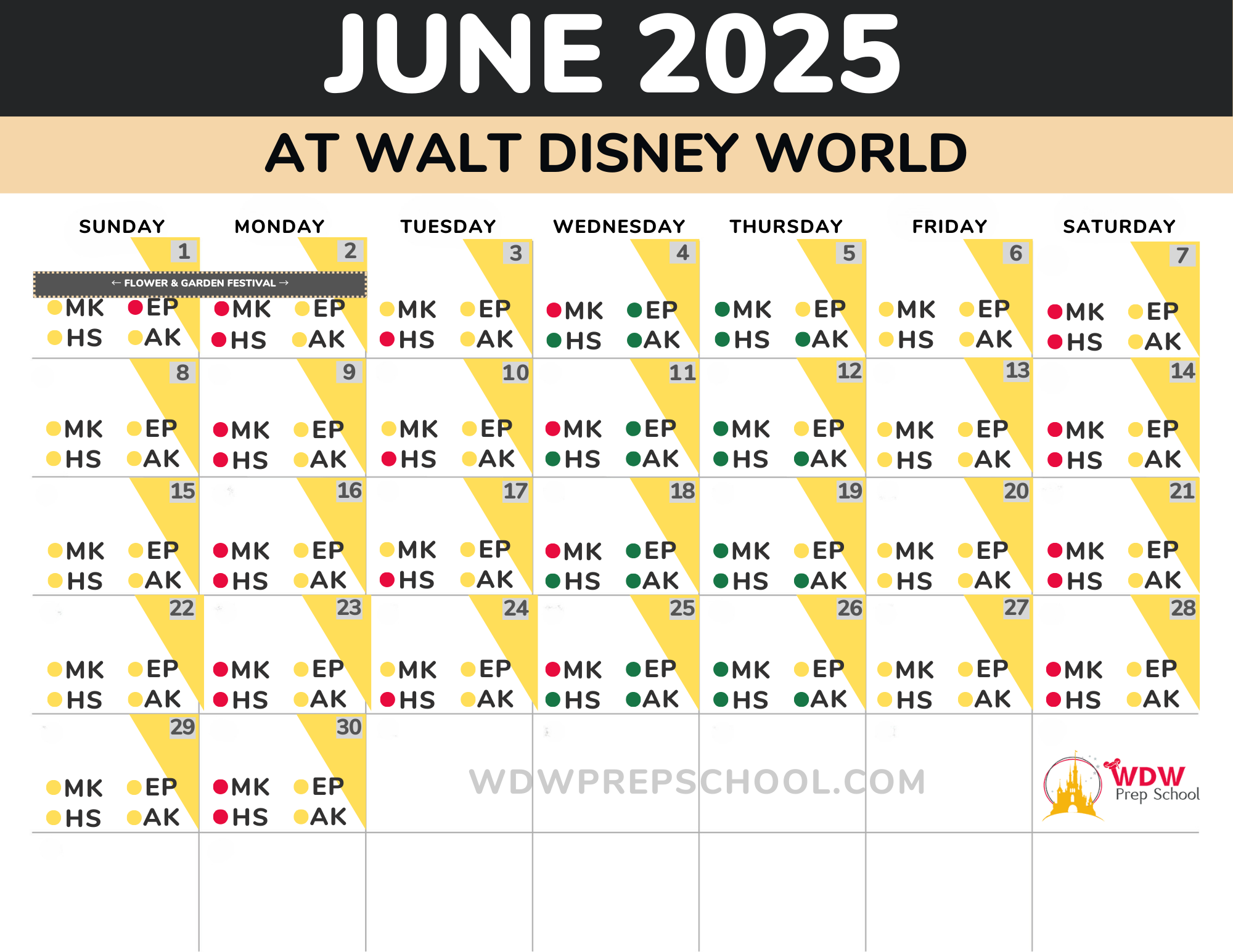 Disneyland Crowd Calendar June 2025