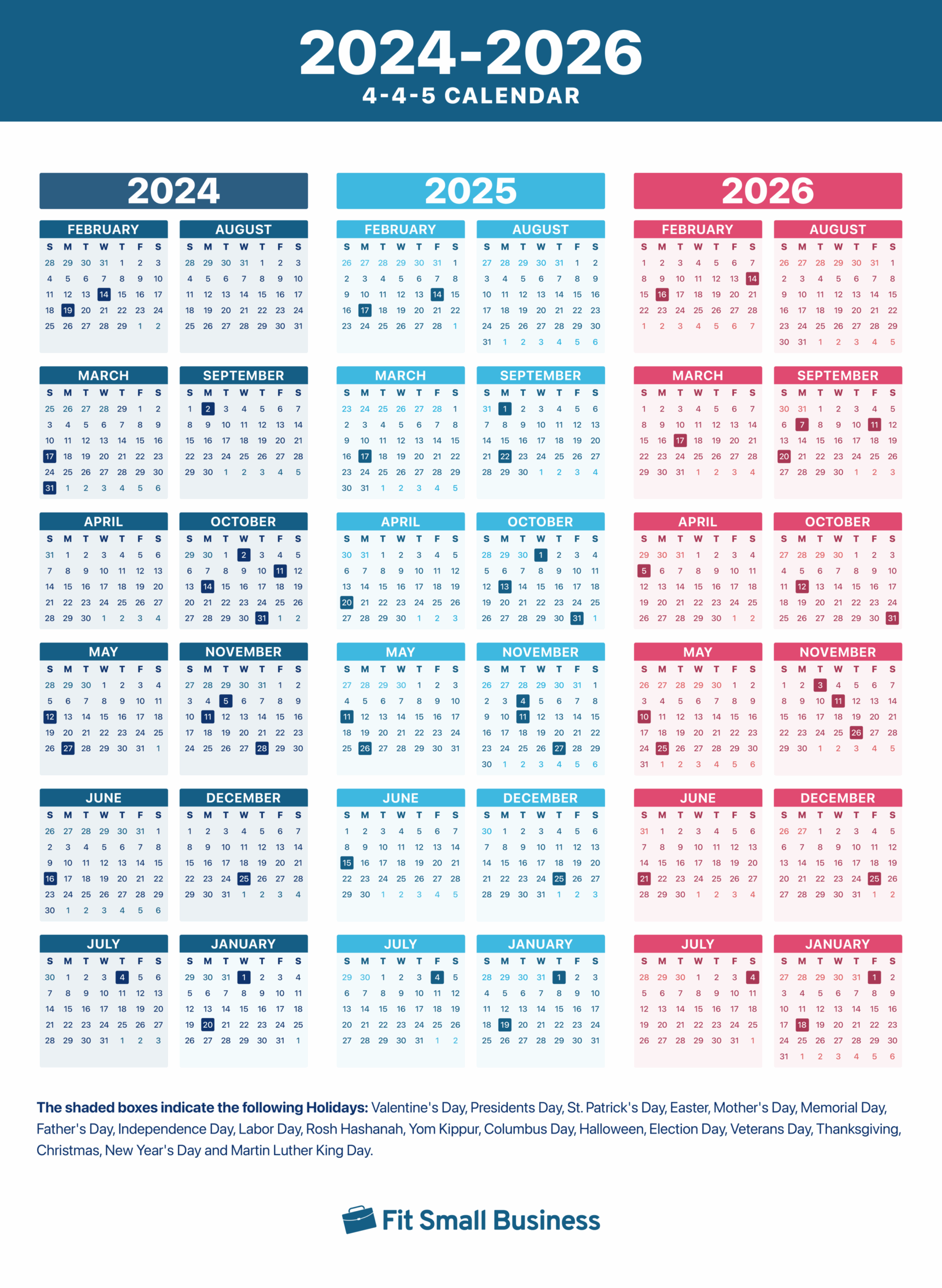 4 4 5 Calendar Free 2024 2026 Download U0026 How To Use
