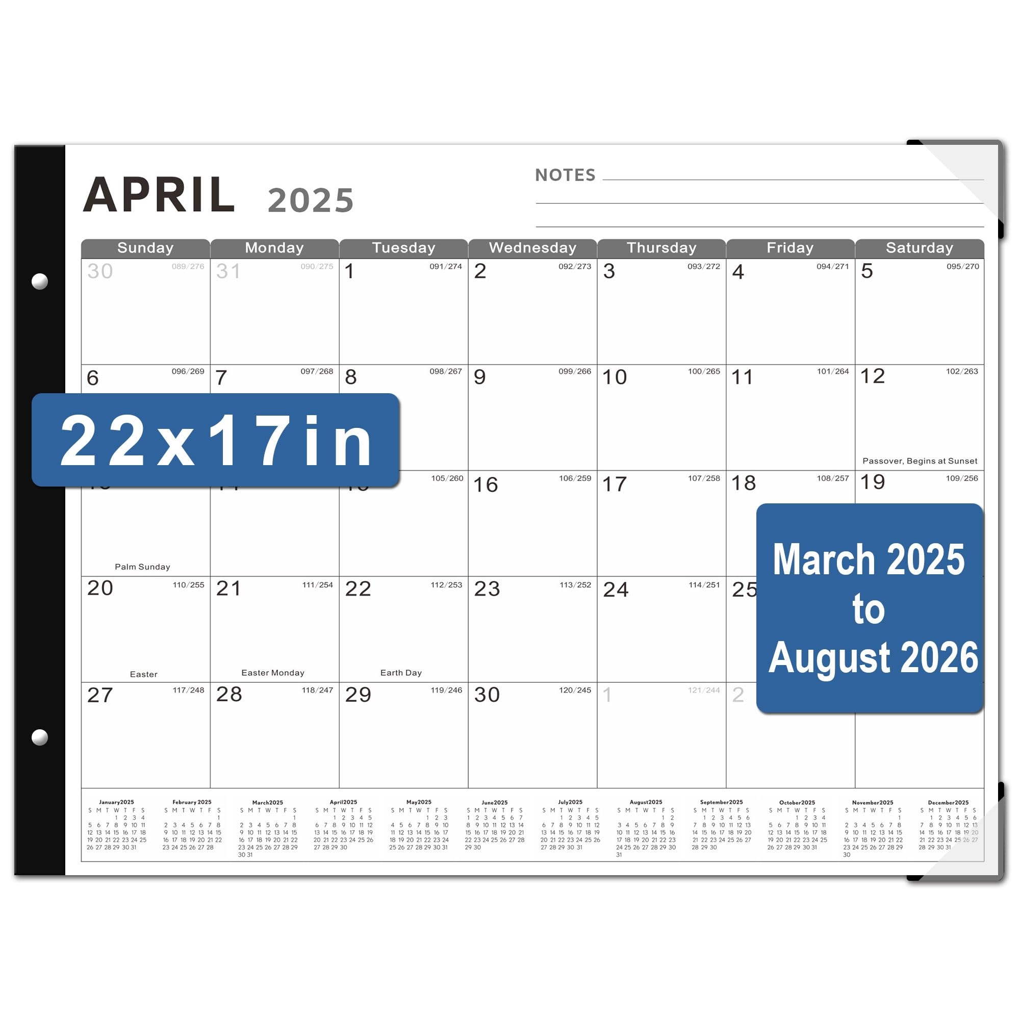 Amazon Desk Calendar 2025 2026 KOPEESY Large Calendar Cover 