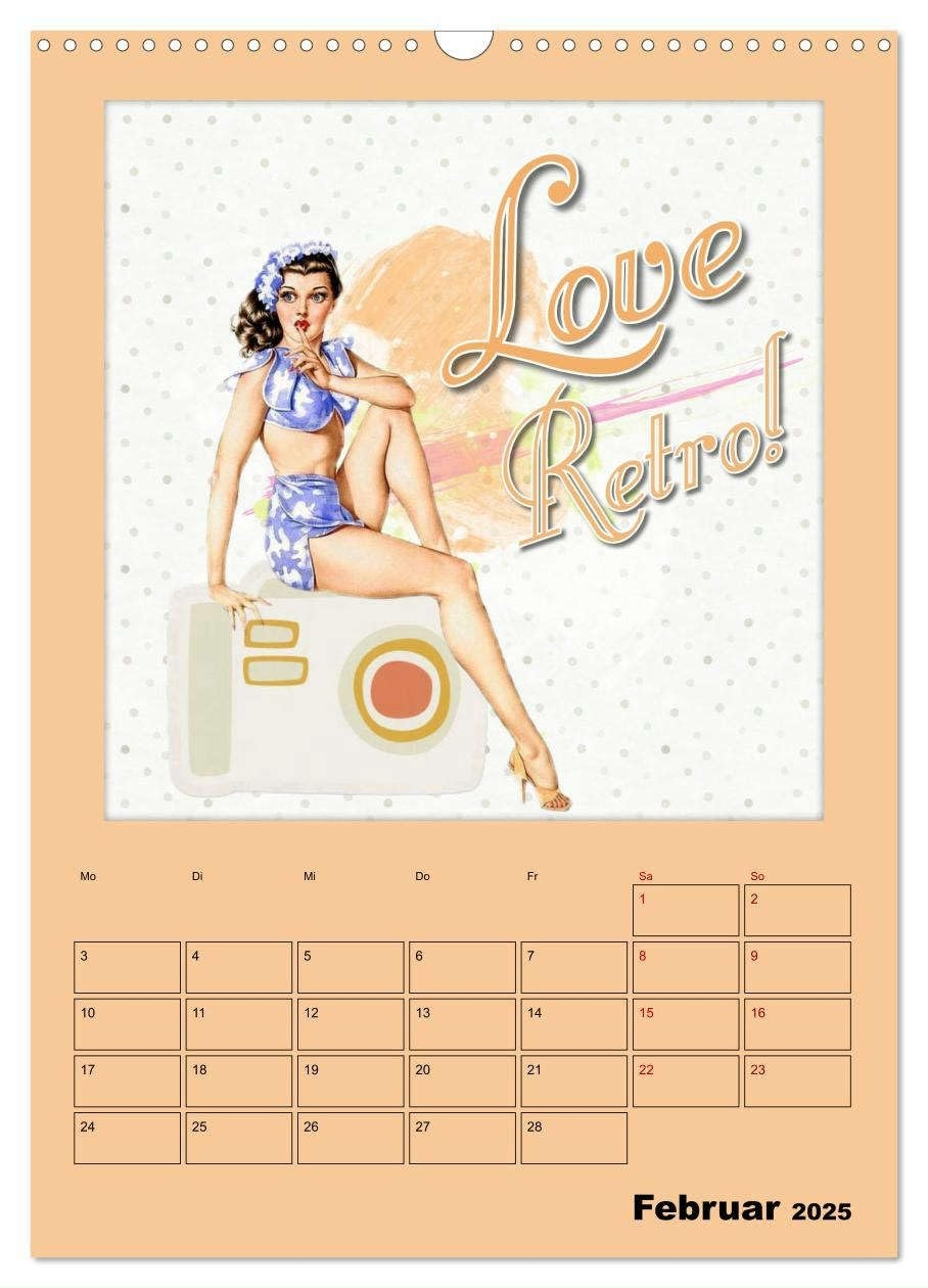 Retro Pin May 2025 Pin-Up Calendar