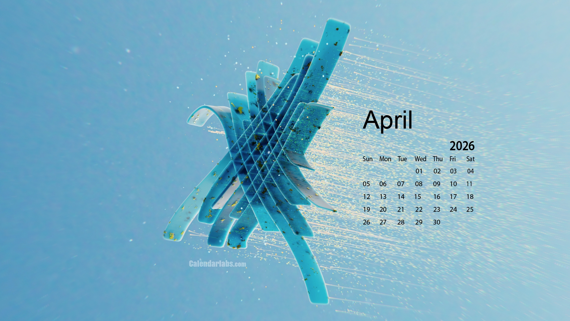 April 2026 Desktop Wallpaper Calendar CalendarLabs