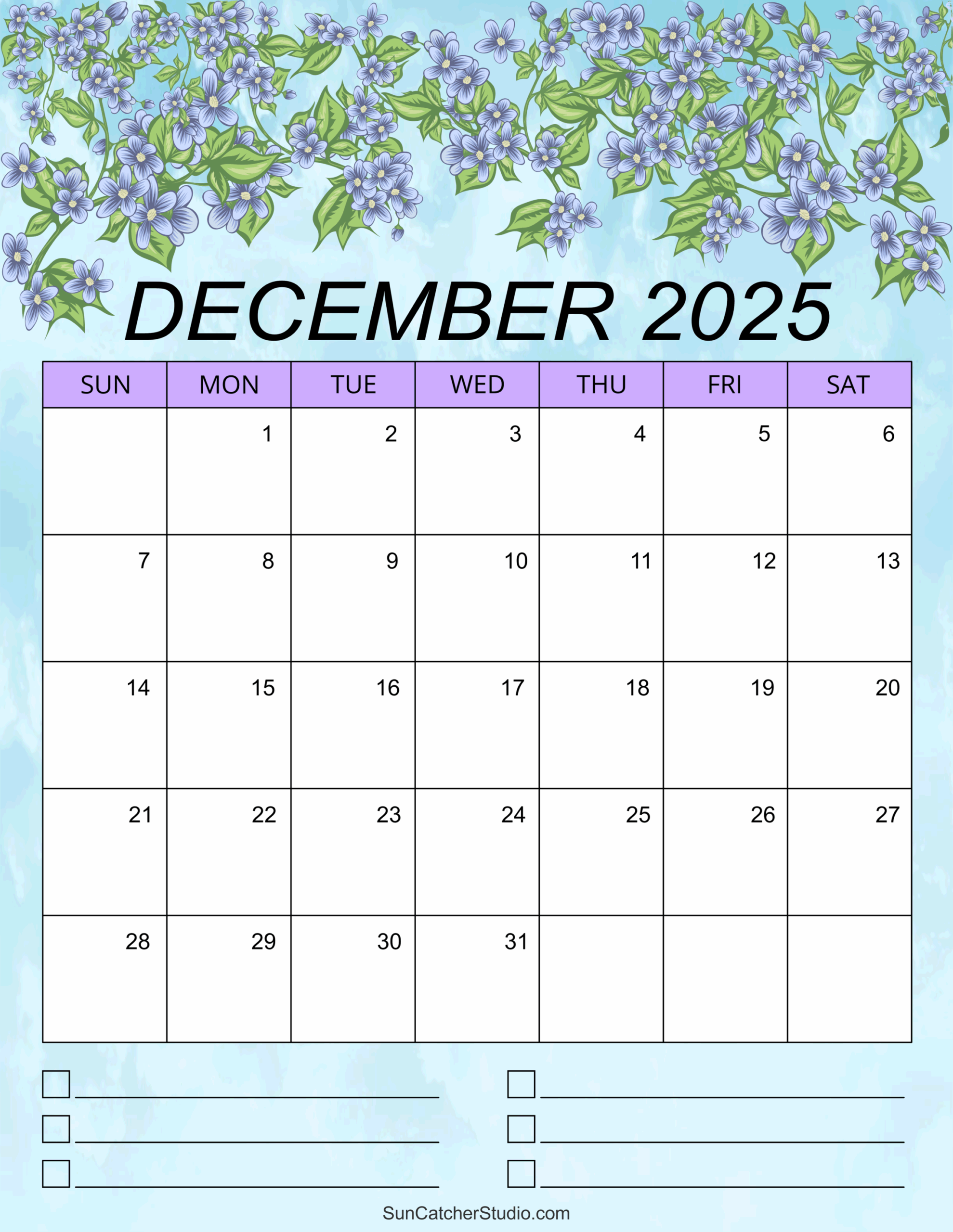 December 2025 Calendar For Kids