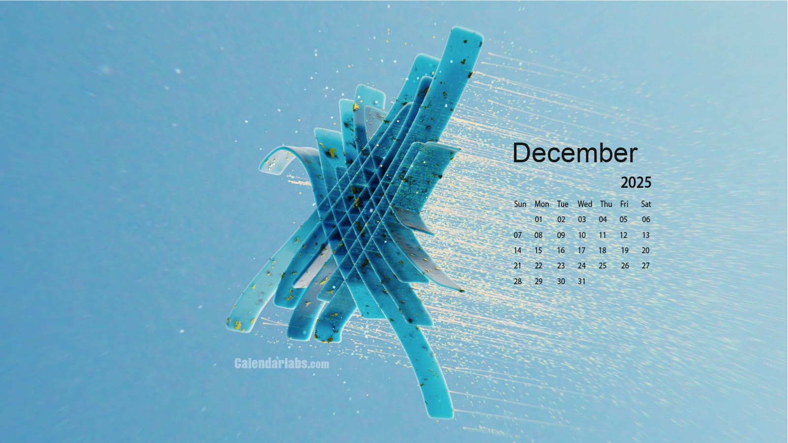 December 2025 Desktop Wallpaper Calendar CalendarLabs