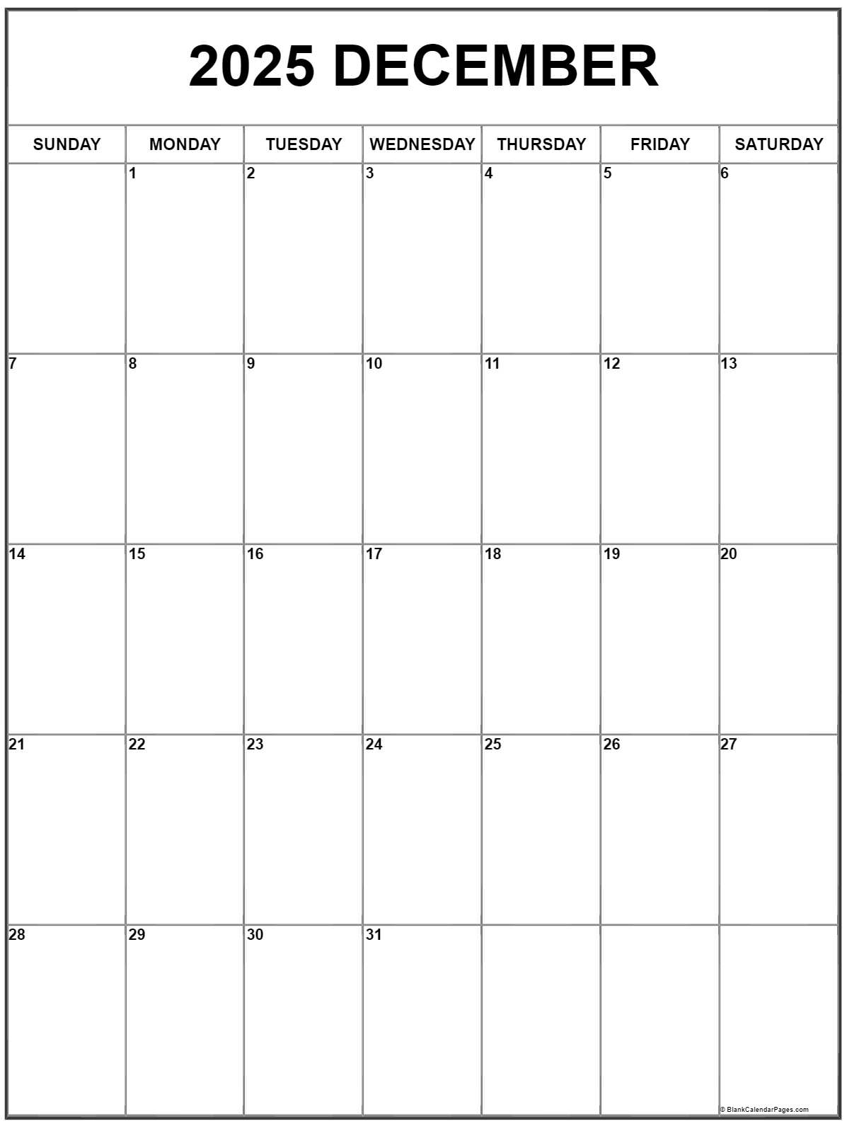 Calendar Of Dec 2025