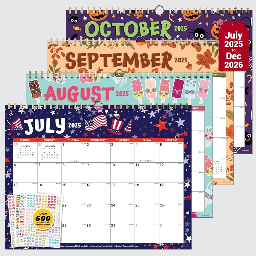 Decorably 18 Months Academic Landscape 2025 Wall Calendar 2025 Jan 2025 June 2026 11 5x8in 2025 Calendar Wall Calendar 2025 Wall Calendar 2025 2026