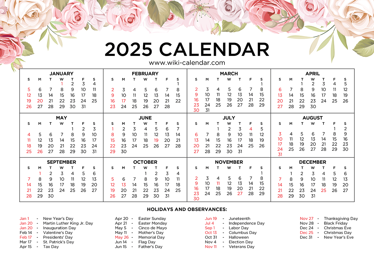 Wiki November 2025 Calendar