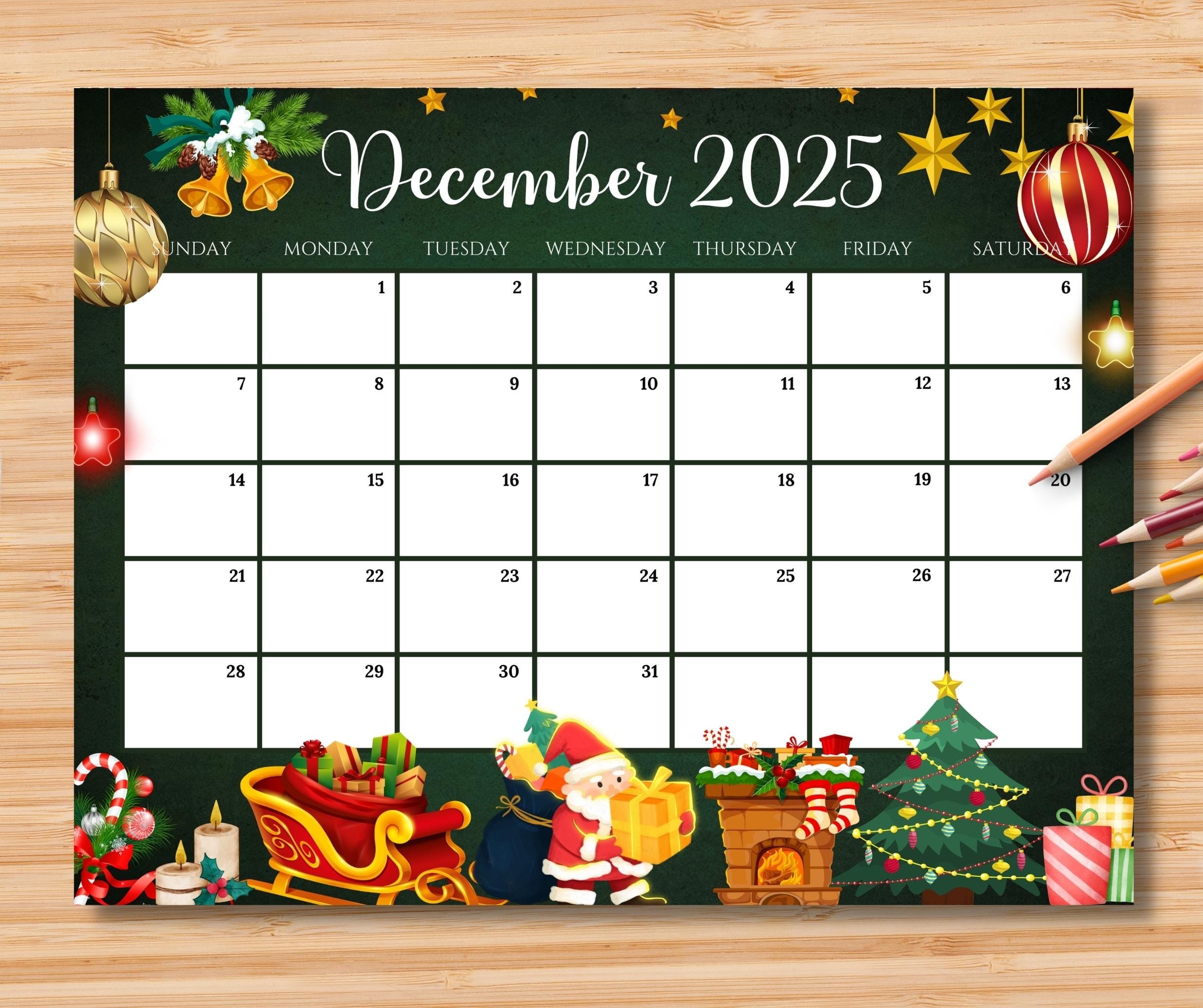 December 2025 Calendar Ideas