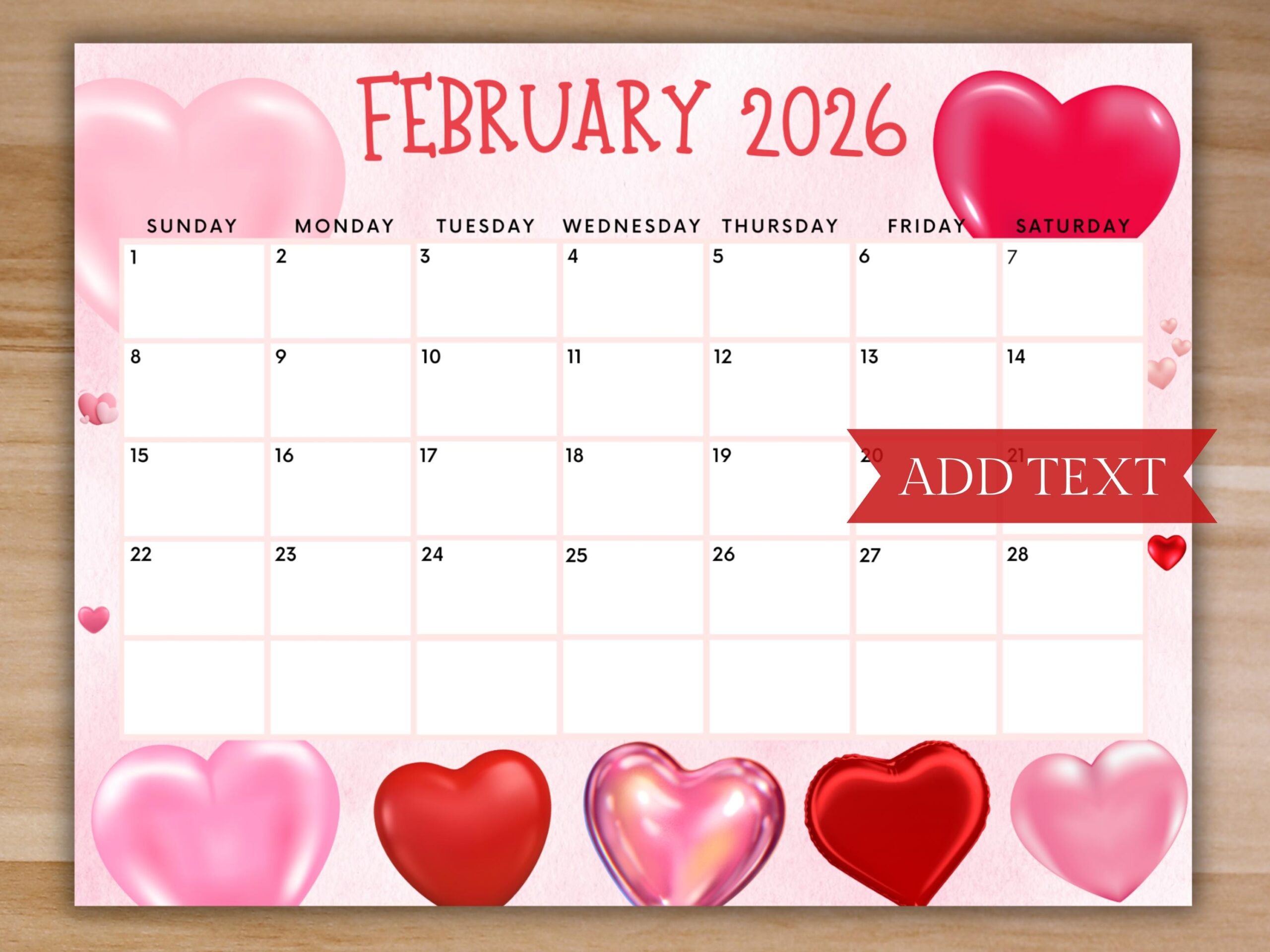 February Calendar For 2026
