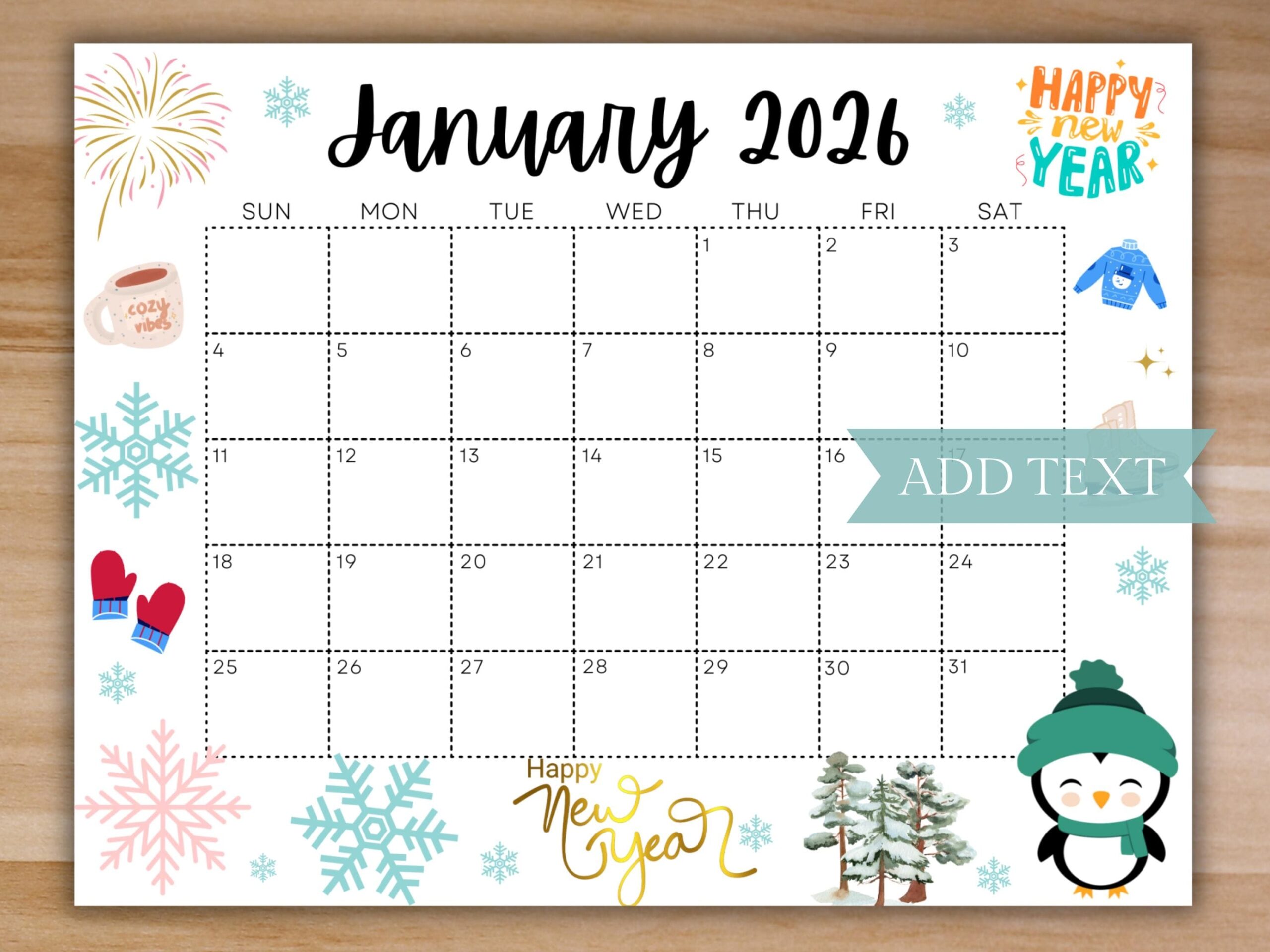 Calendar For Jan 2026