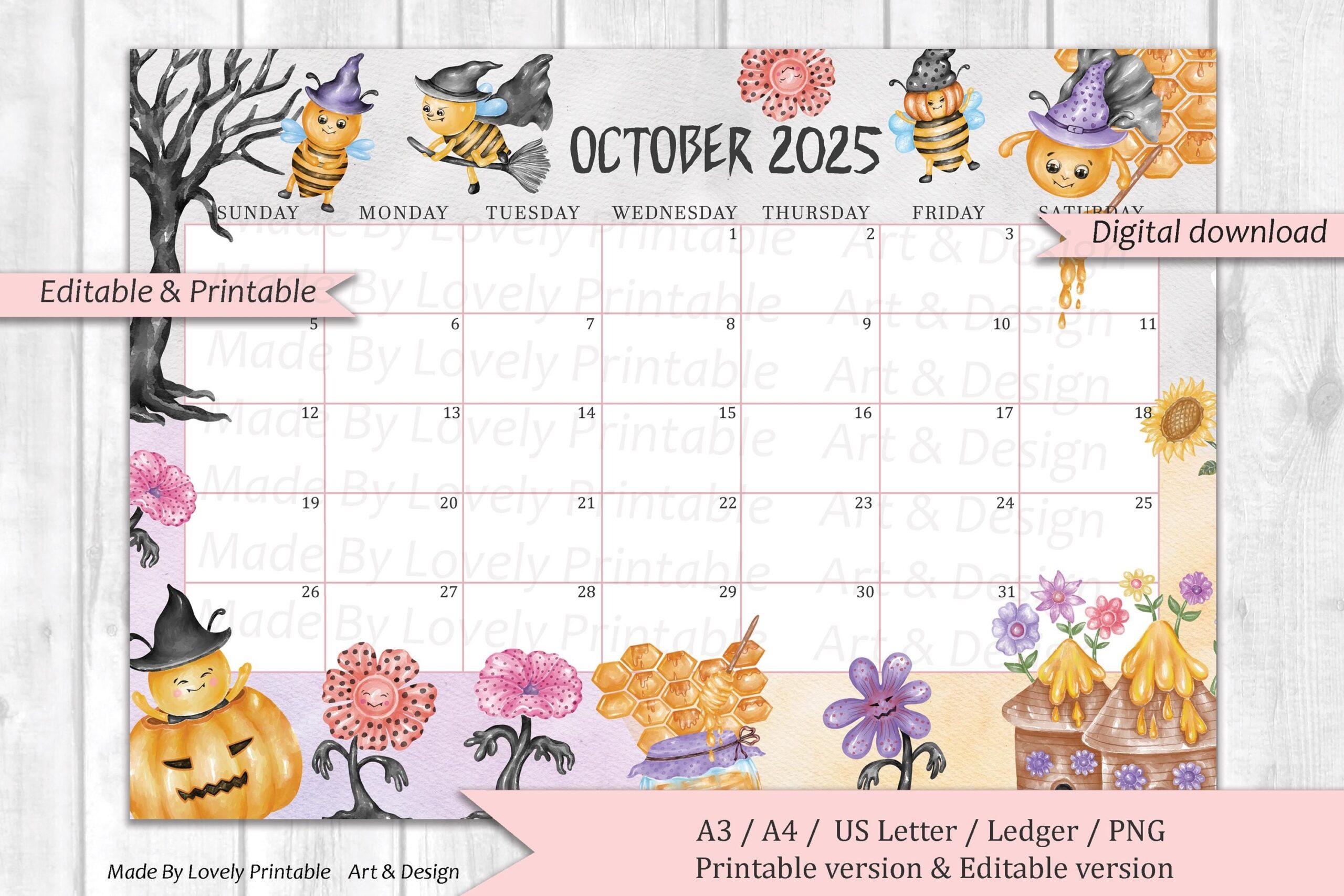 October 2025 Calendar Images