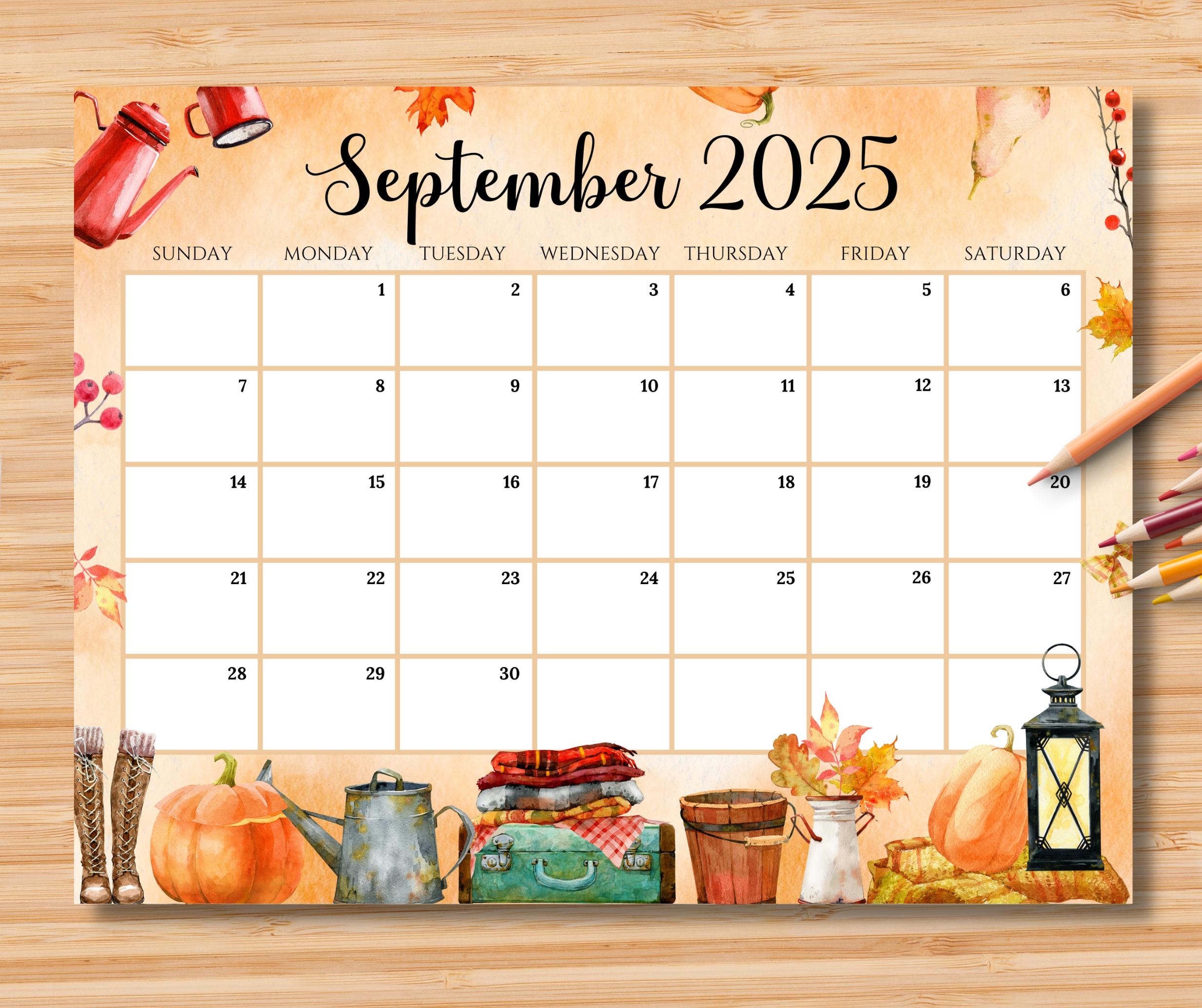 2025 Calendar For September