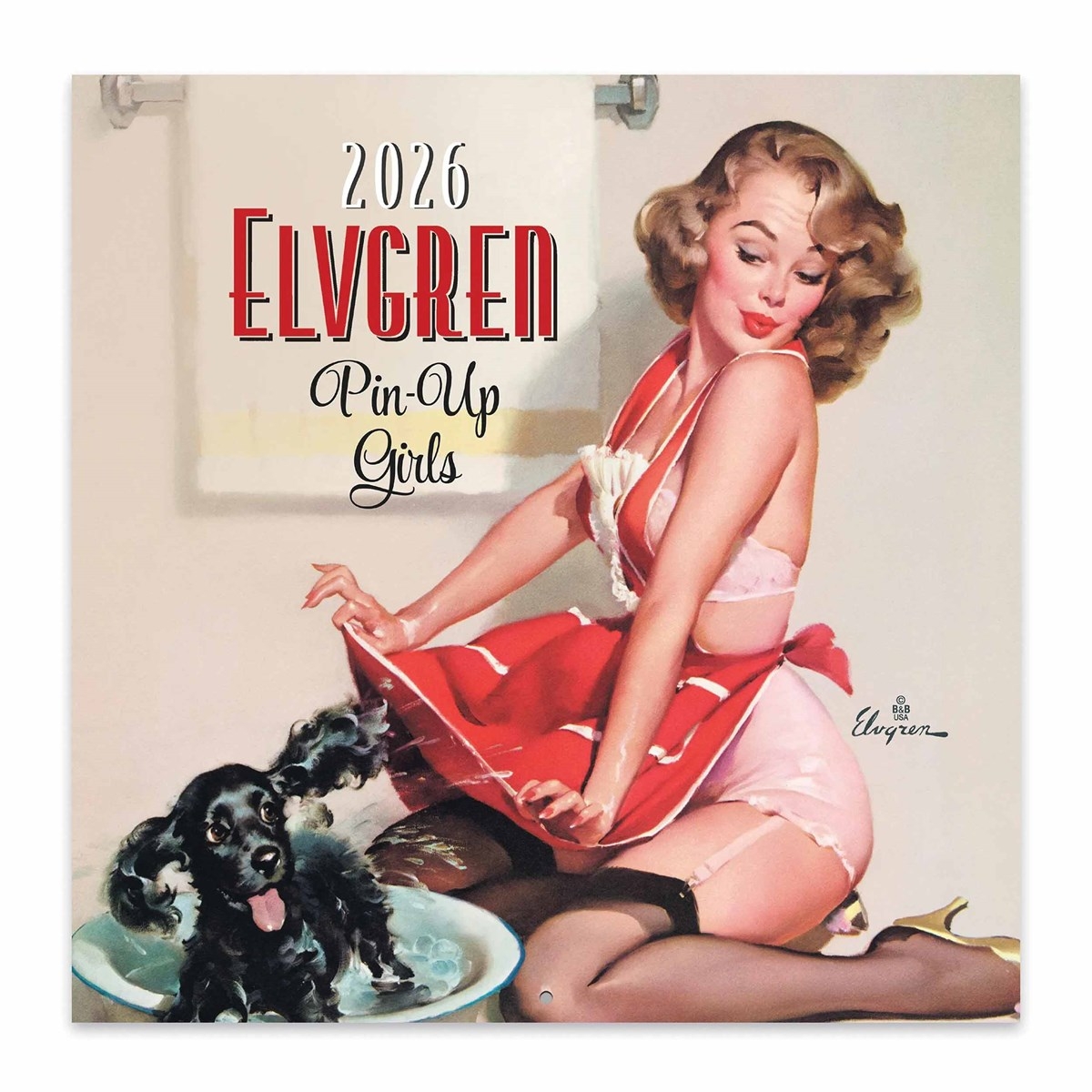 Elvgren Pin Up Girls Calendar 2026