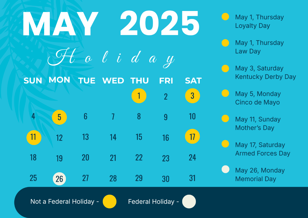 Catholic Calendar May 2025