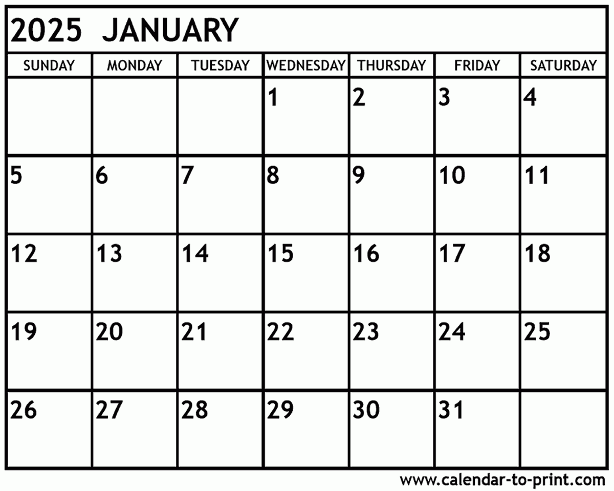 Printabulls December 2025 Calendar