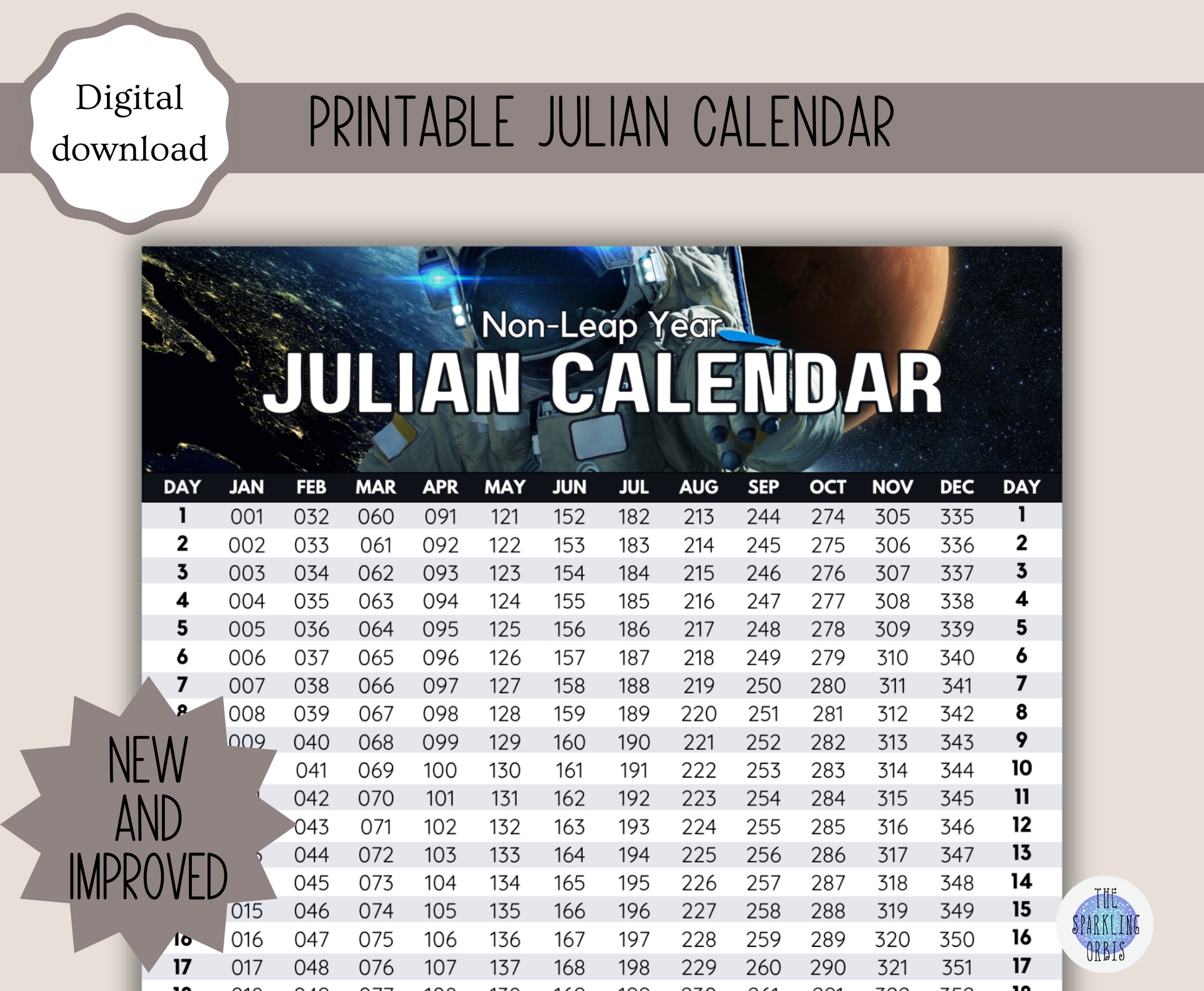Julian Calendar For 2025