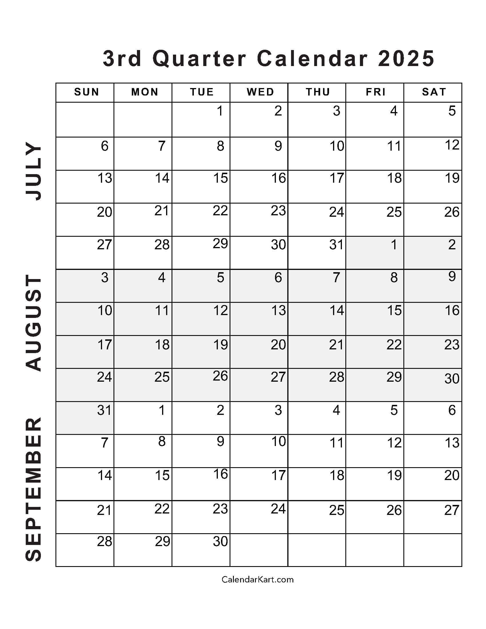 Calendar August 2025 And September 2025