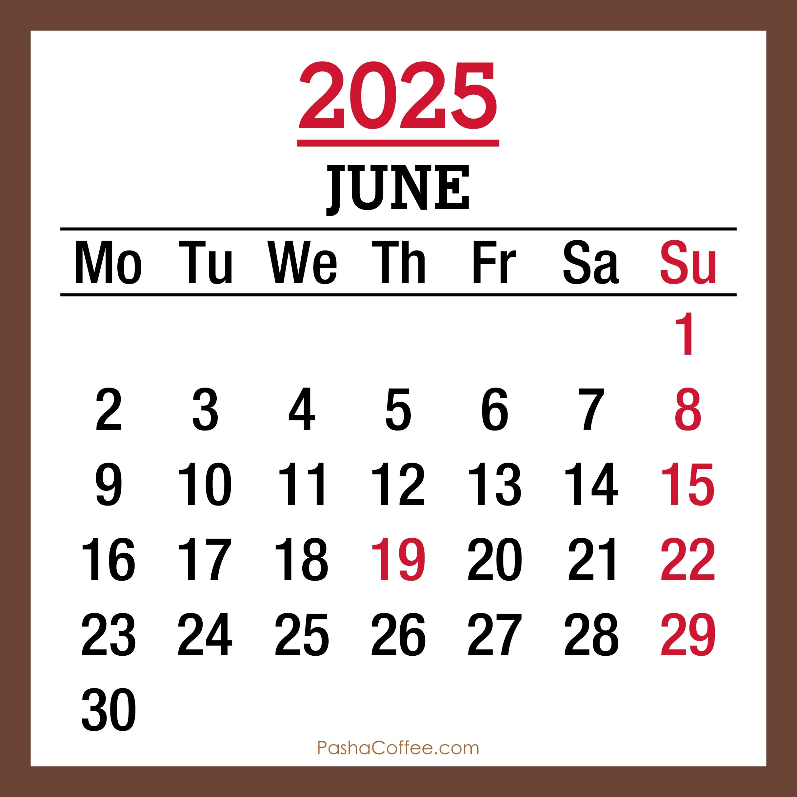 June 30 2025 Calendar