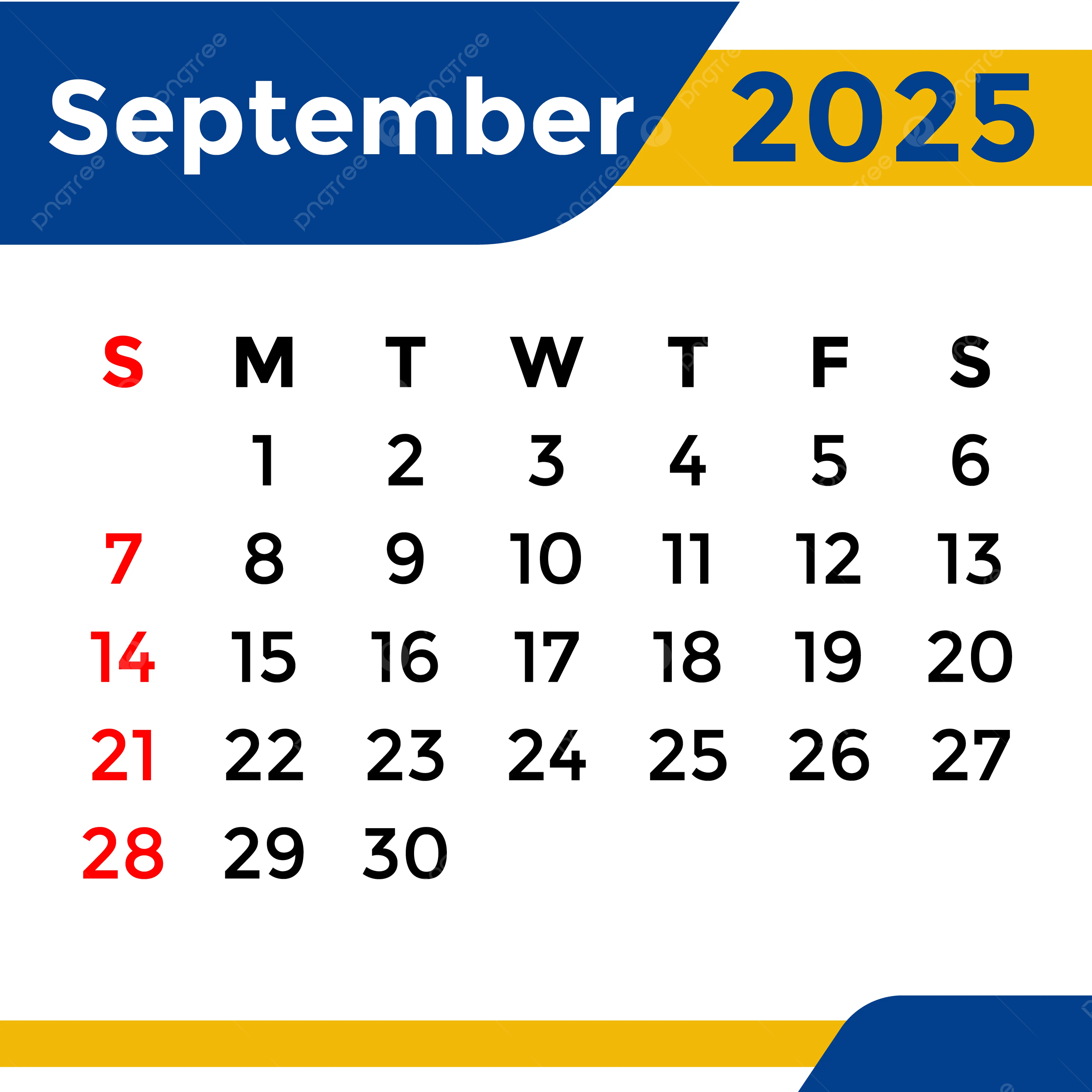 Calendar September 2025