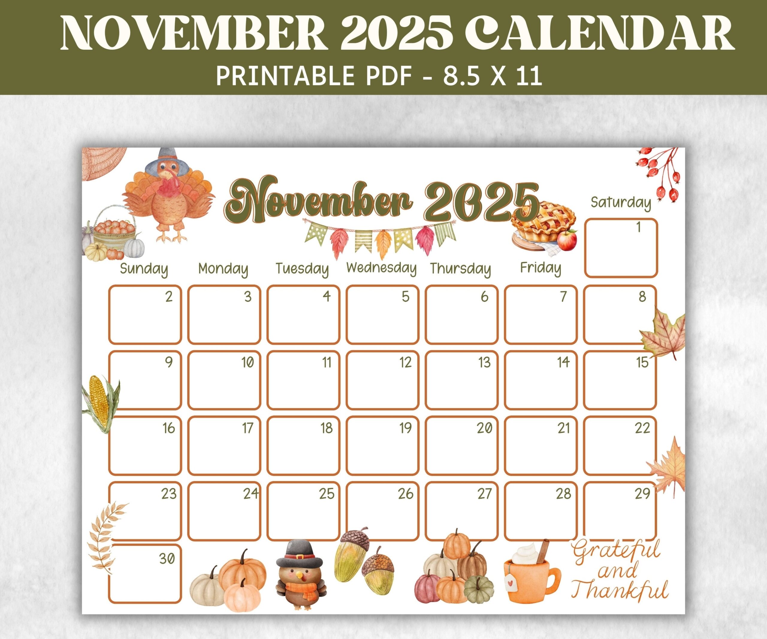 Calendar Template For November 2025