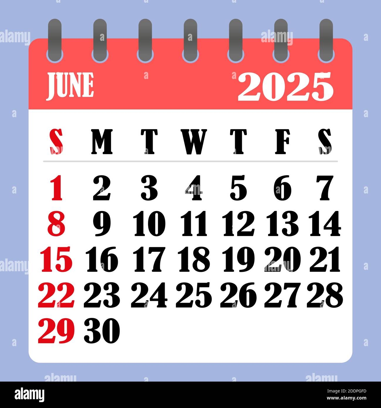 June Calender 2025
