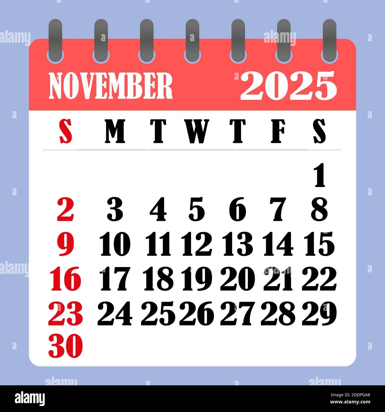 Calendar Of November 2025