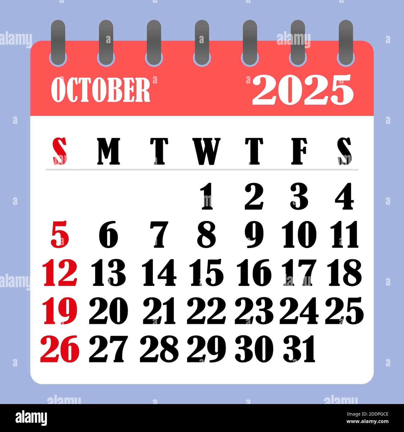 Calendar October 2025