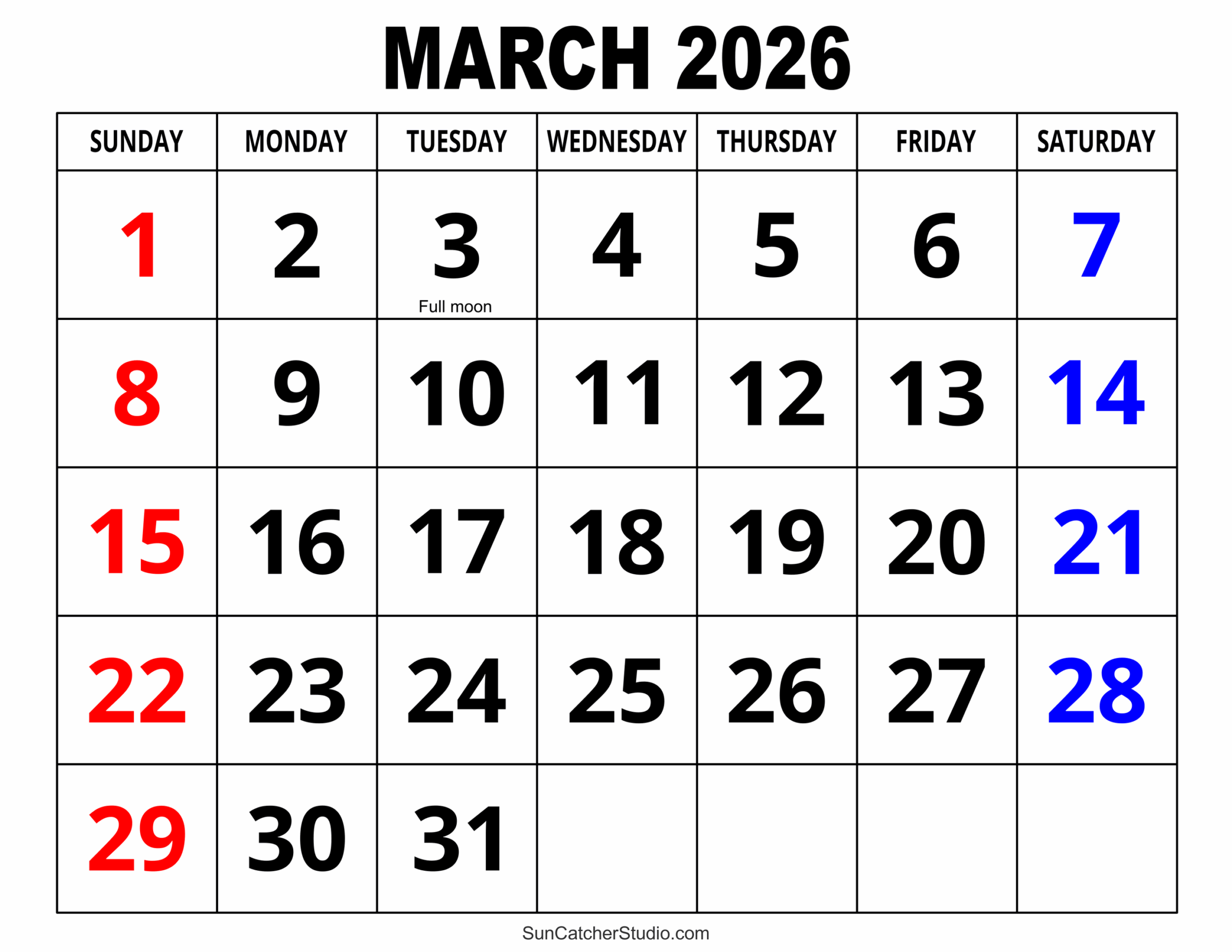 Calendar Feb March 2026