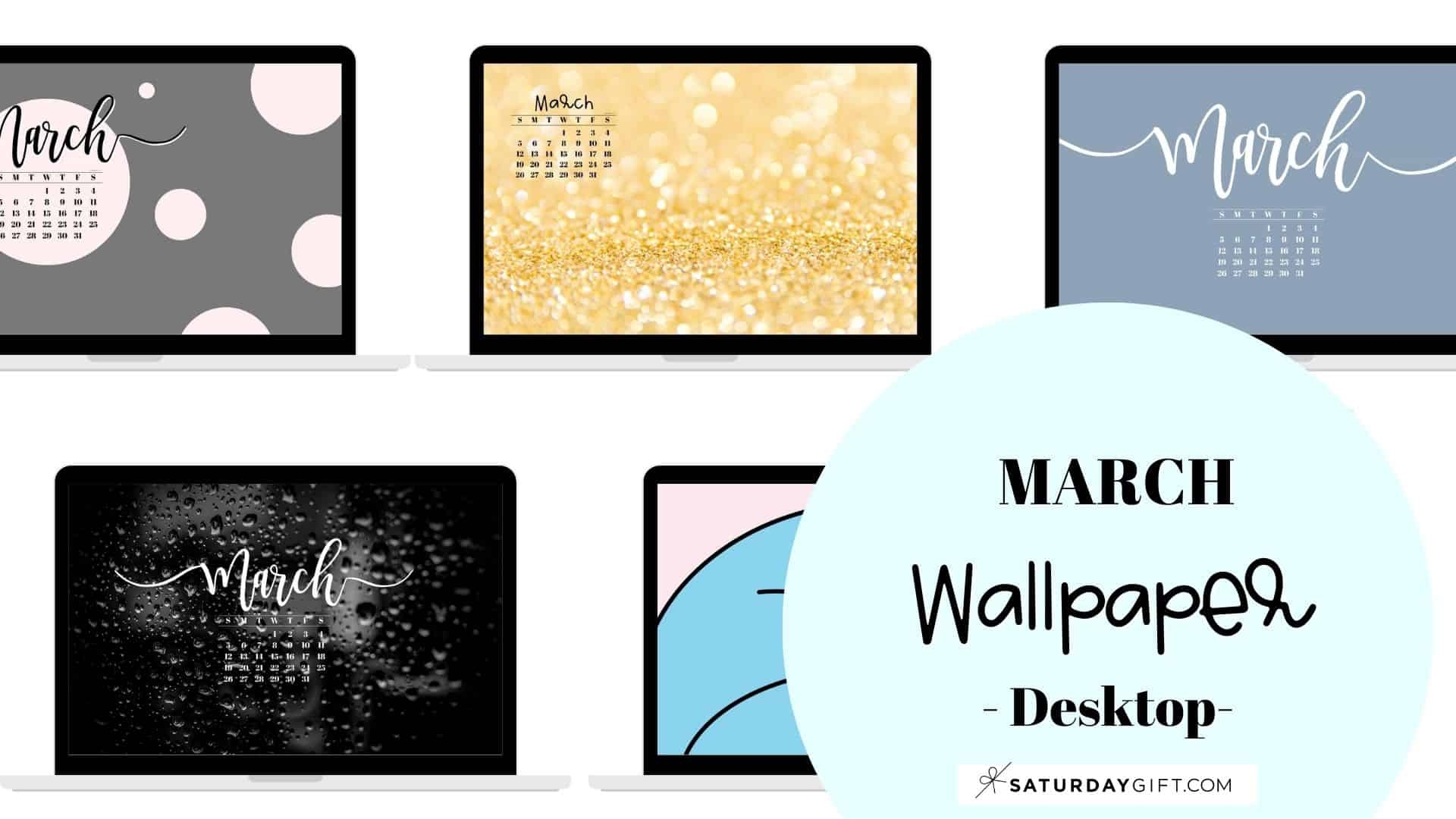 March Calendar Desktop Wallpaper 2026