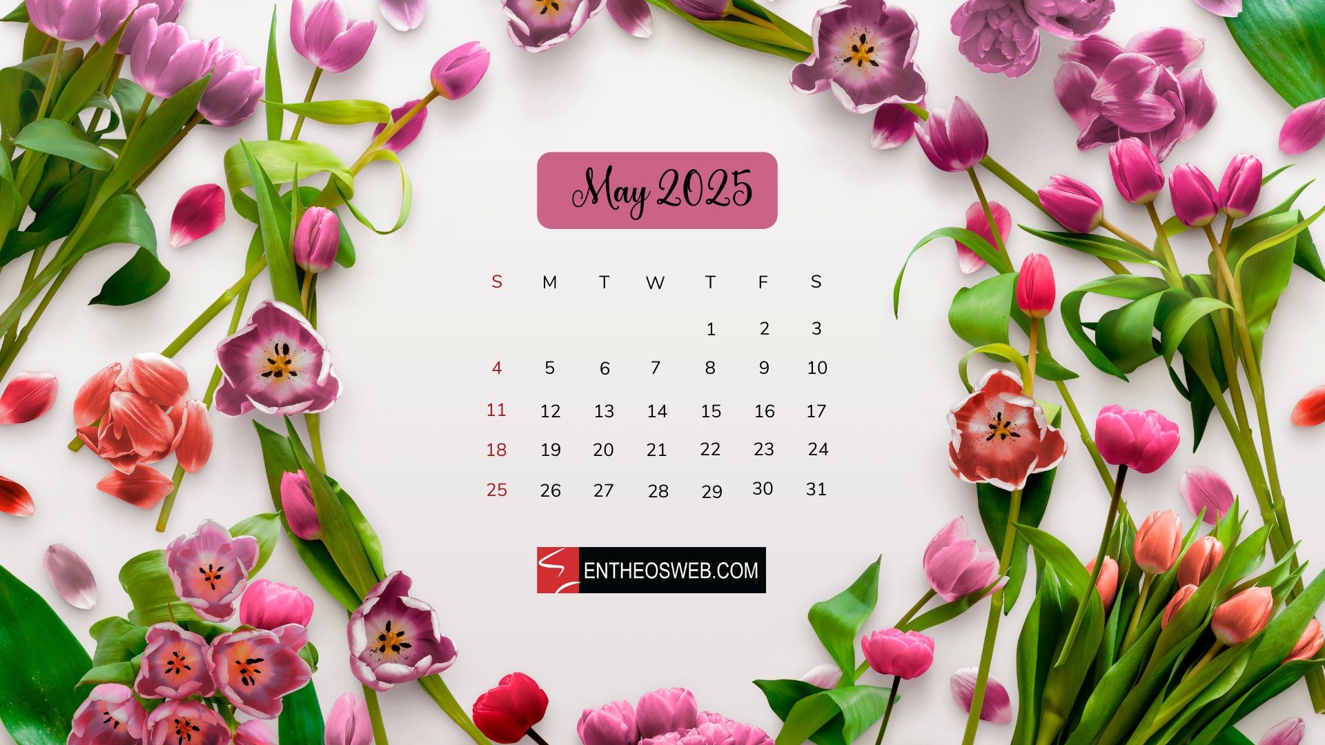 May Wallpaper Calendar 2025