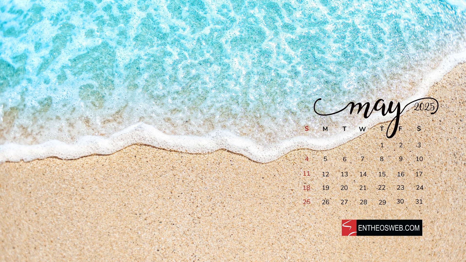 May 2025 Calendar Desktop Wallpaper EntheosWeb