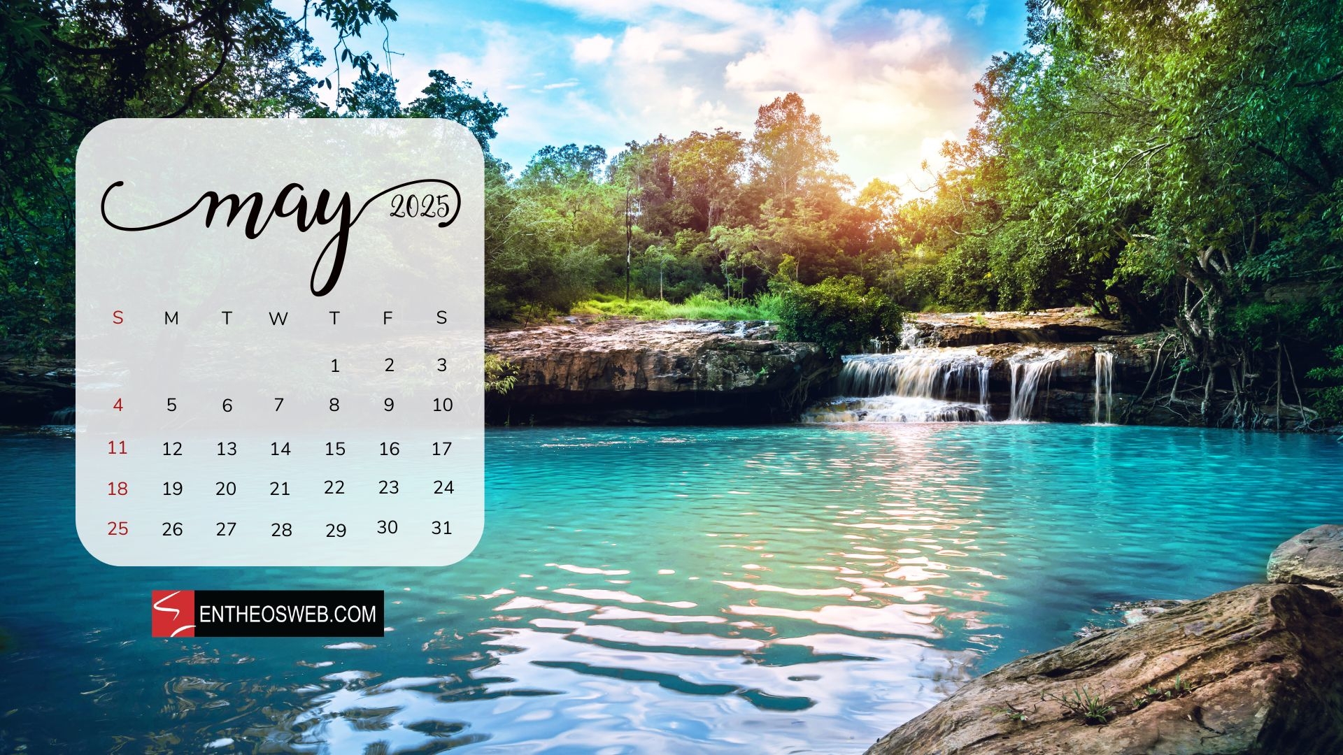 May 2025 Calendar Desktop Wallpaper EntheosWeb