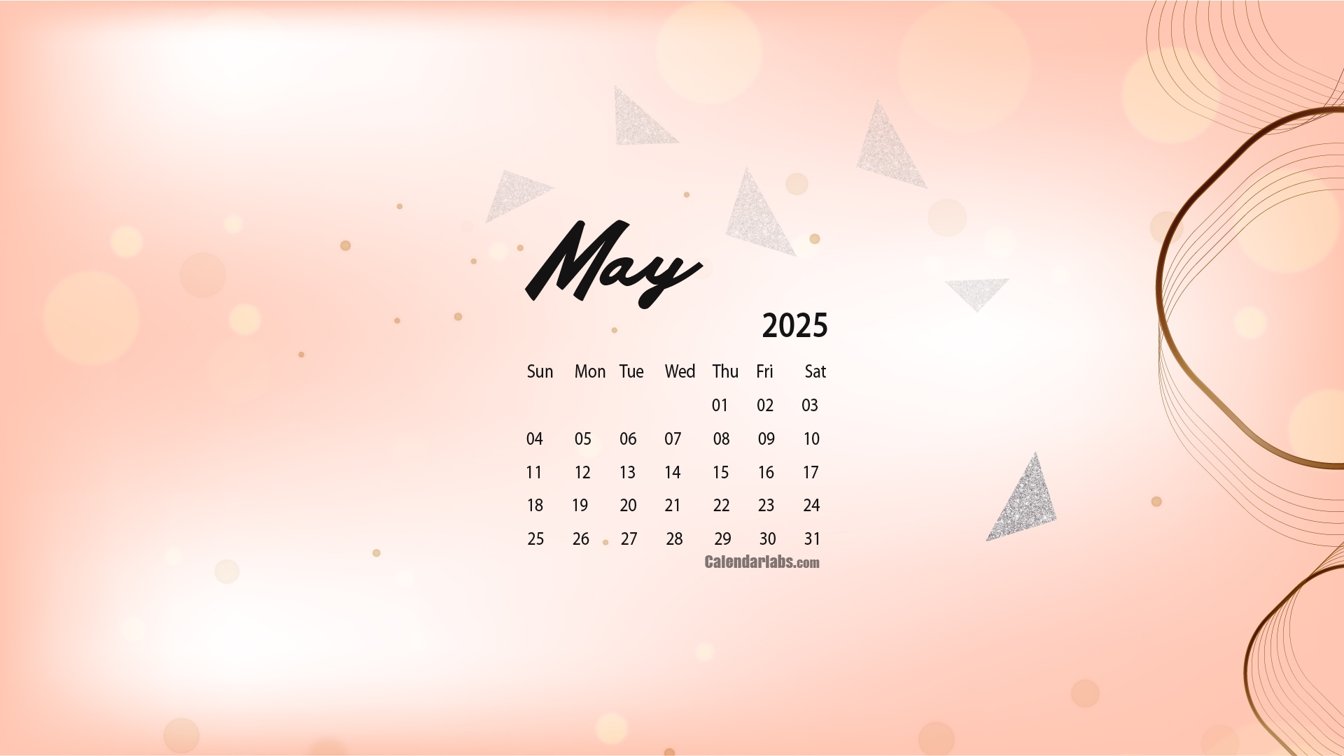 May 2025 Desktop Calender