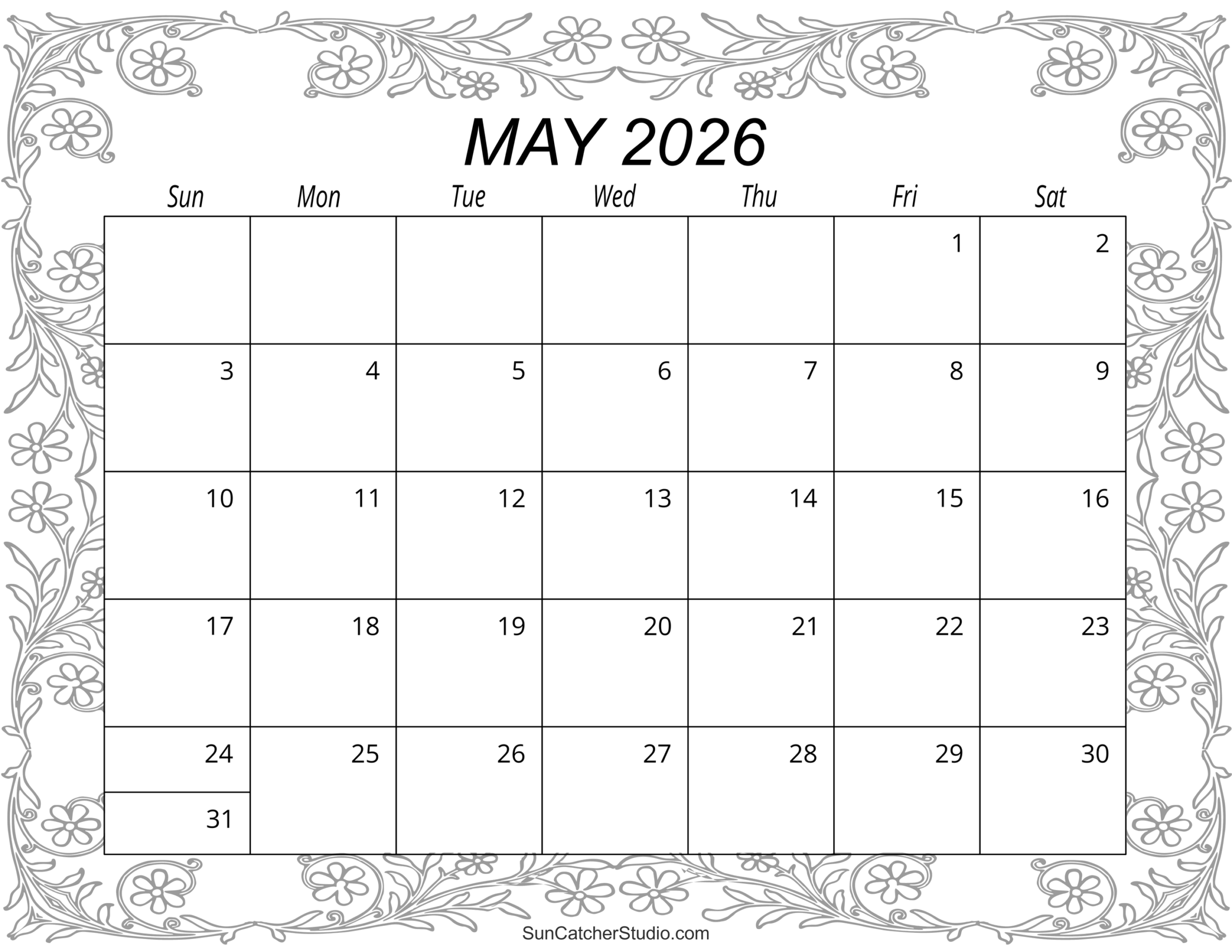 May 2026 Calendar