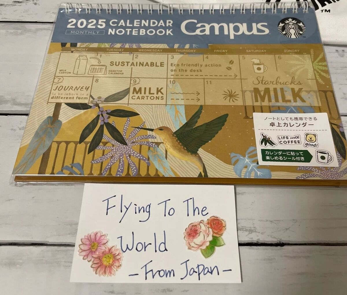 New 2025 Starbucks Campus Desk Calendar Note Light Note Blend Way Use