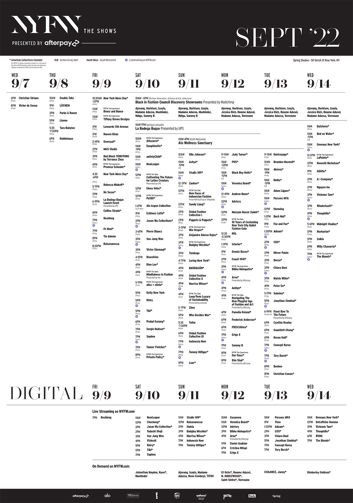 NYFW 2022 RETURNS THIS SEPTEMBER WITH IN PERSON SHOWS DIGITAL RELEASES AND PRIVATE EVENTS GET THE SCHEDULE THE UNTITLED MAGAZINE