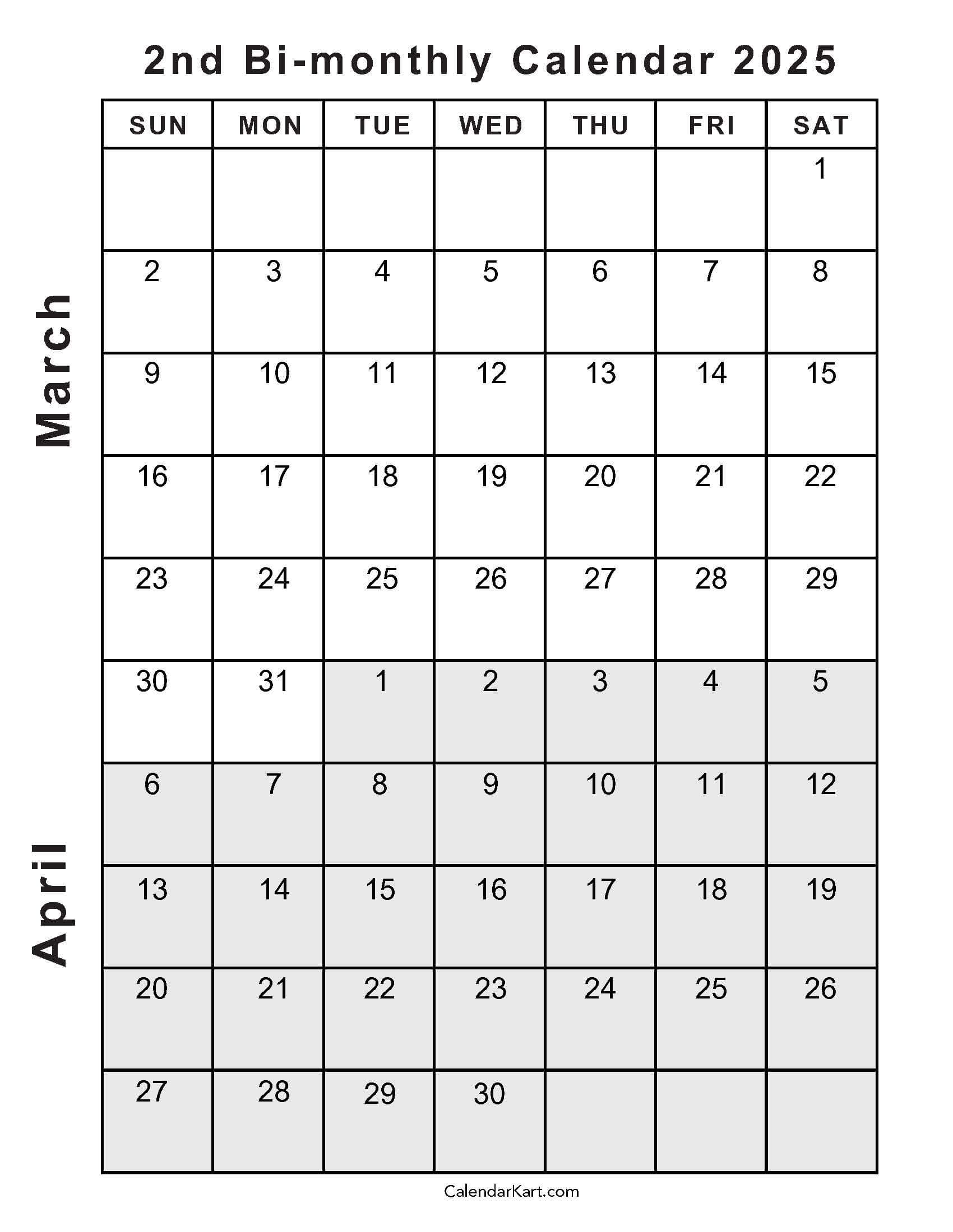 March April May 2025 Calendar