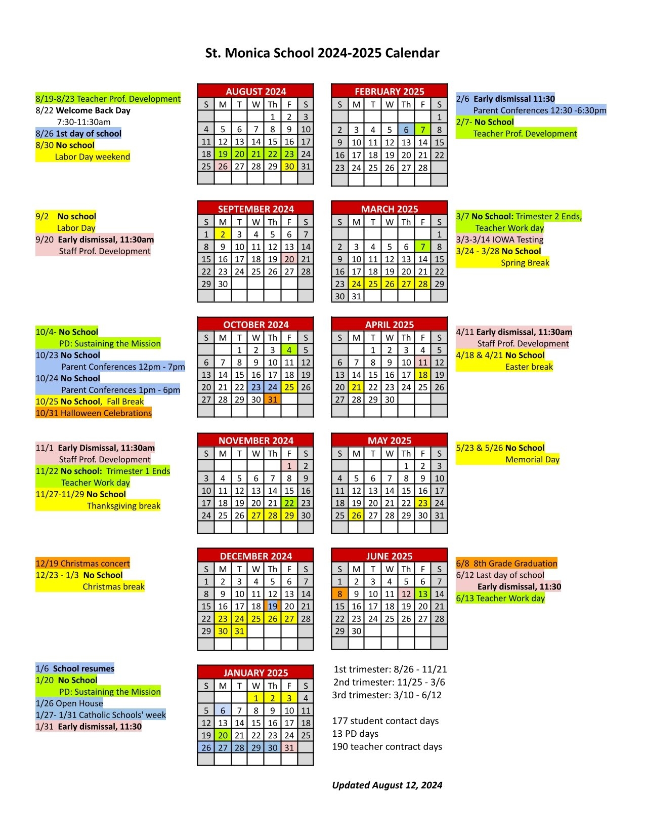 February Saints Calendar 2026