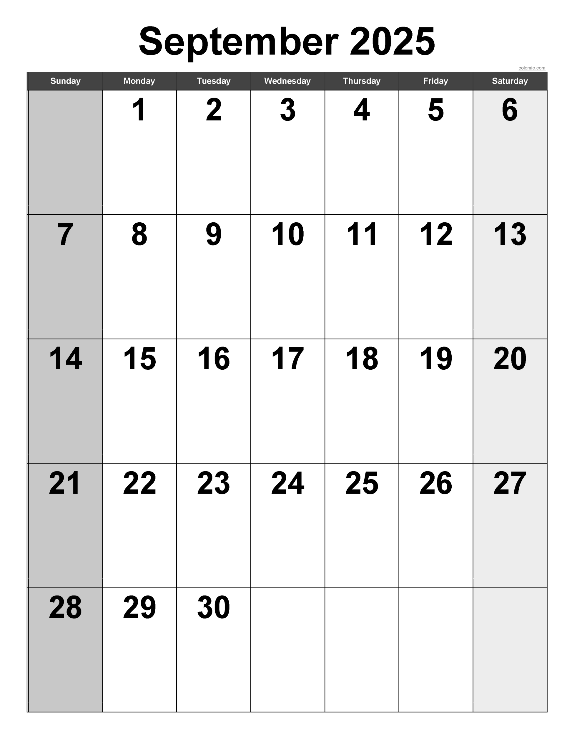 September Apointment Calendar 2025 Printable