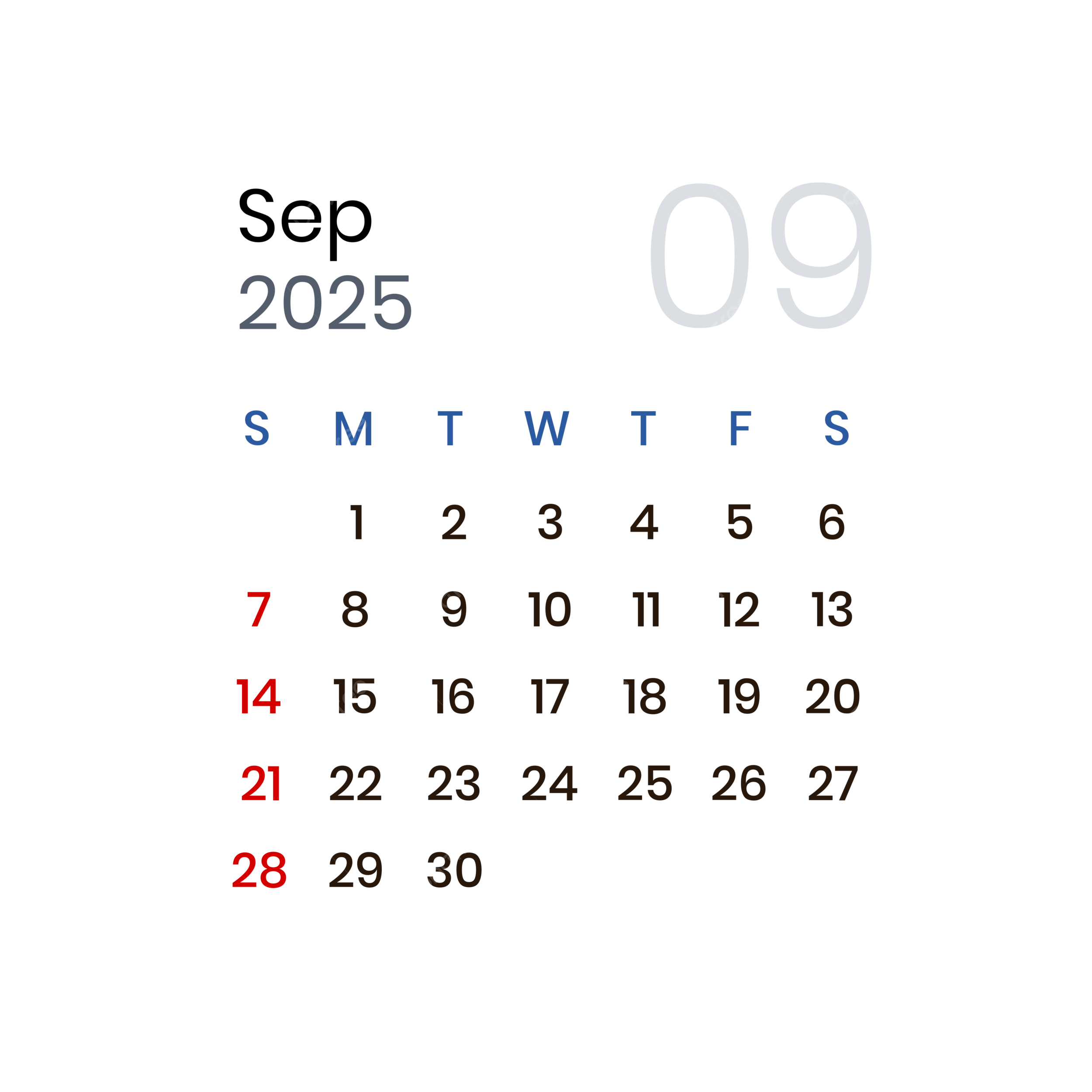 September 6 2025 Calendar