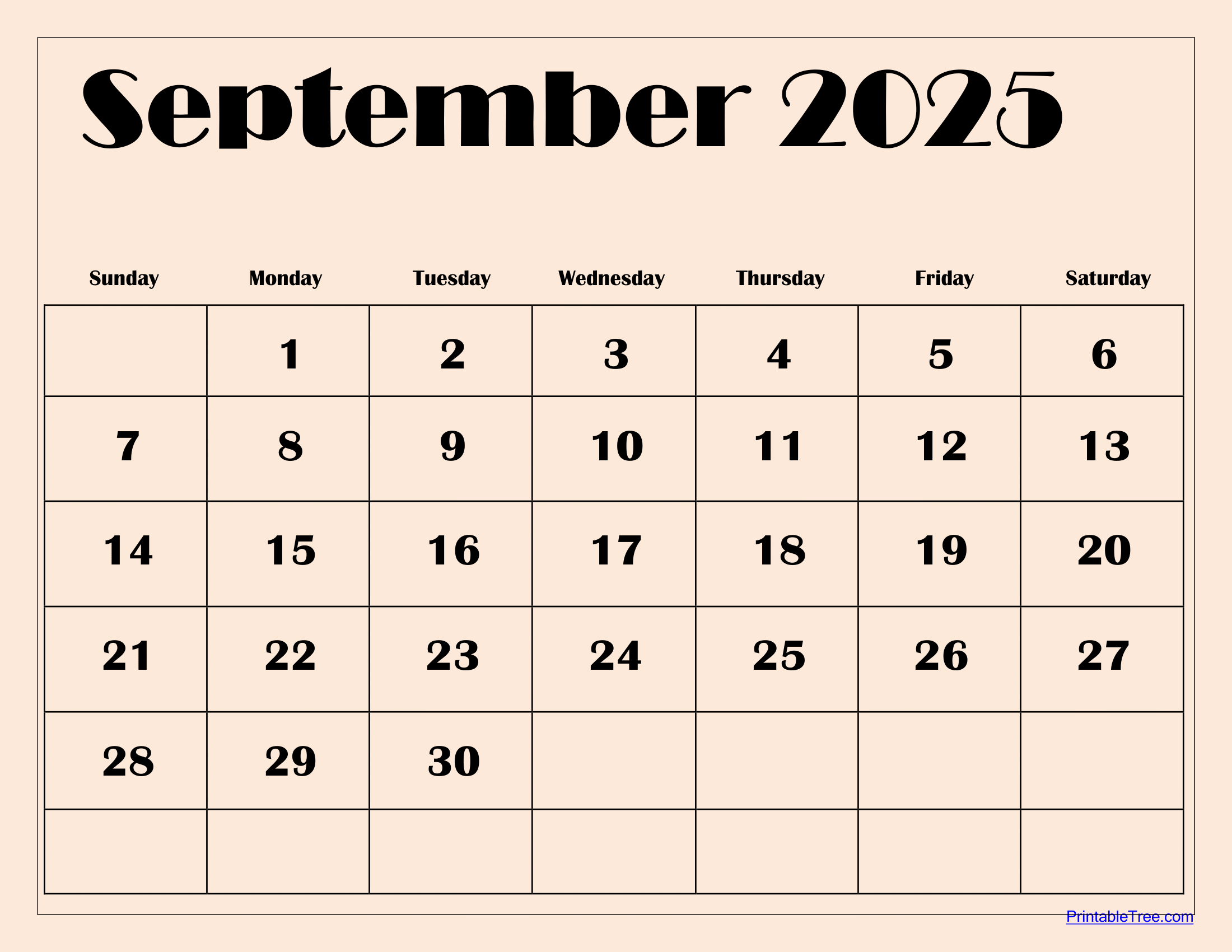 August To September 2025 Calendar