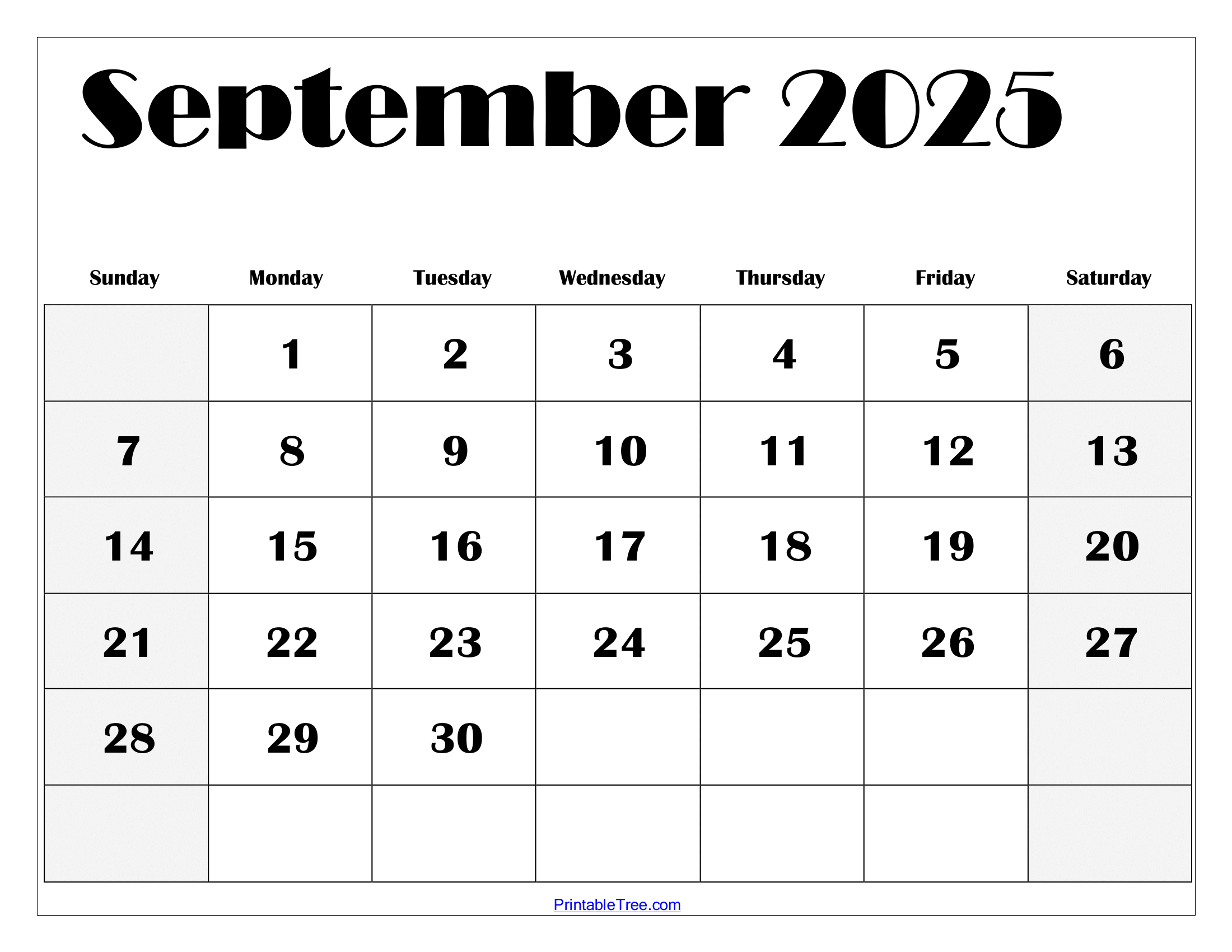 September Saints Calendar 2025
