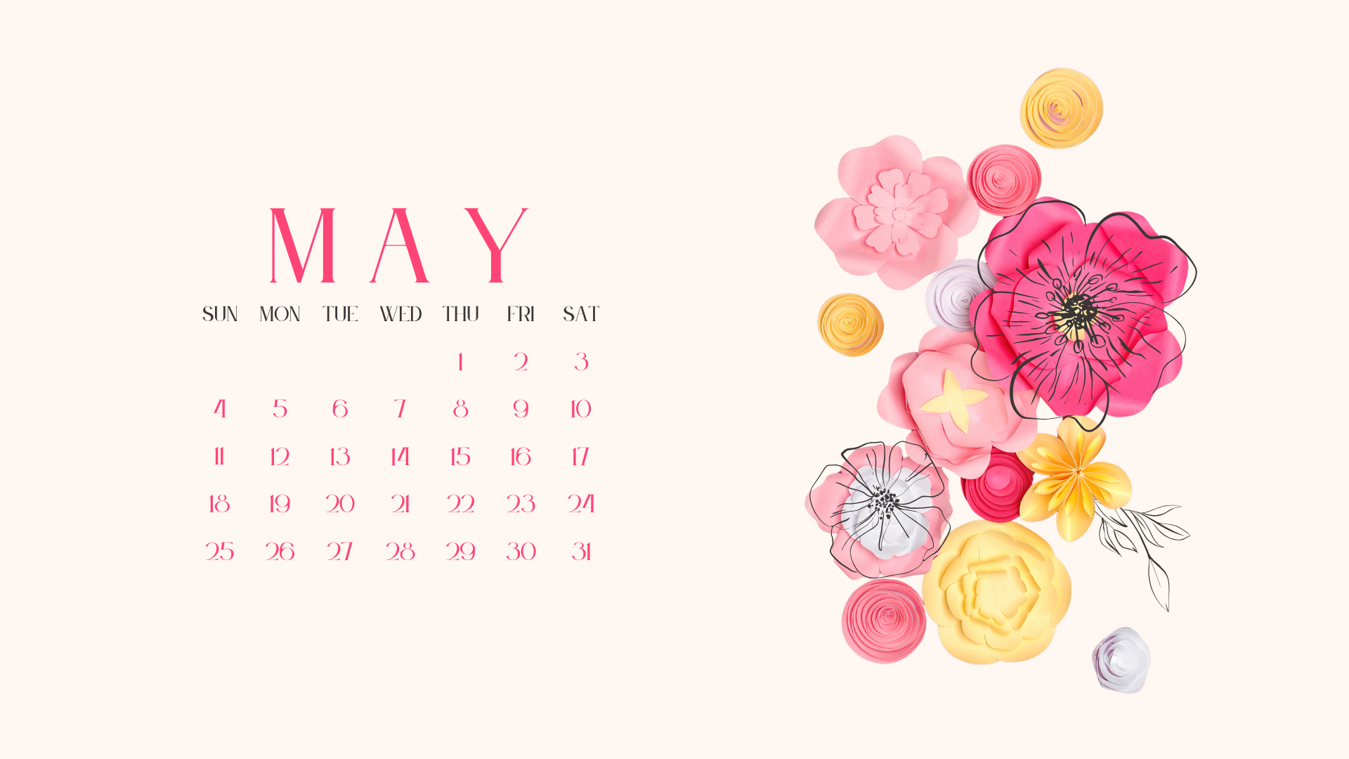 20 Free May 2025 Desktop Calendar Backgrounds EASY DOWNLOAD 