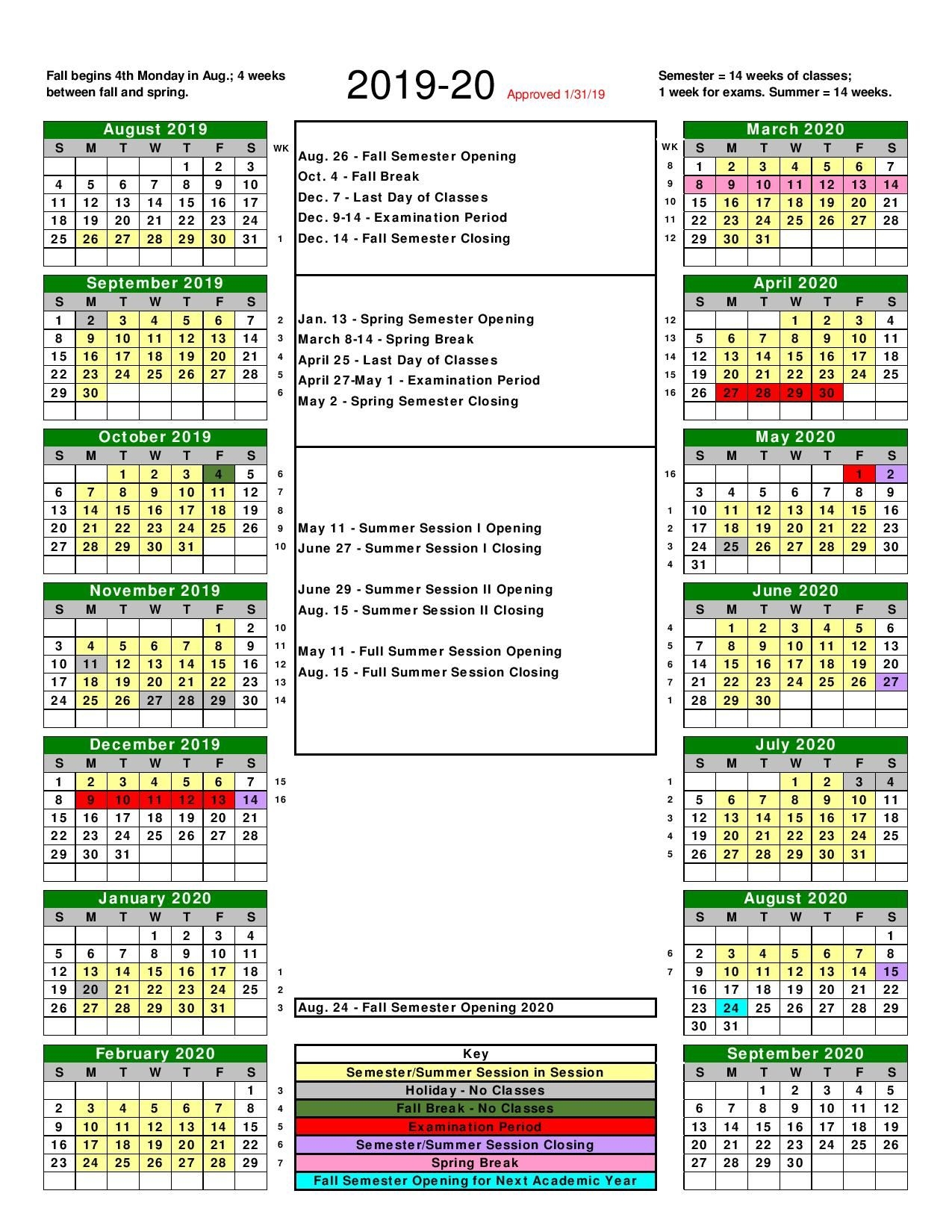 2023 2024 Academic Calendar University Of Arizona Modern Precision Paperless Calendar